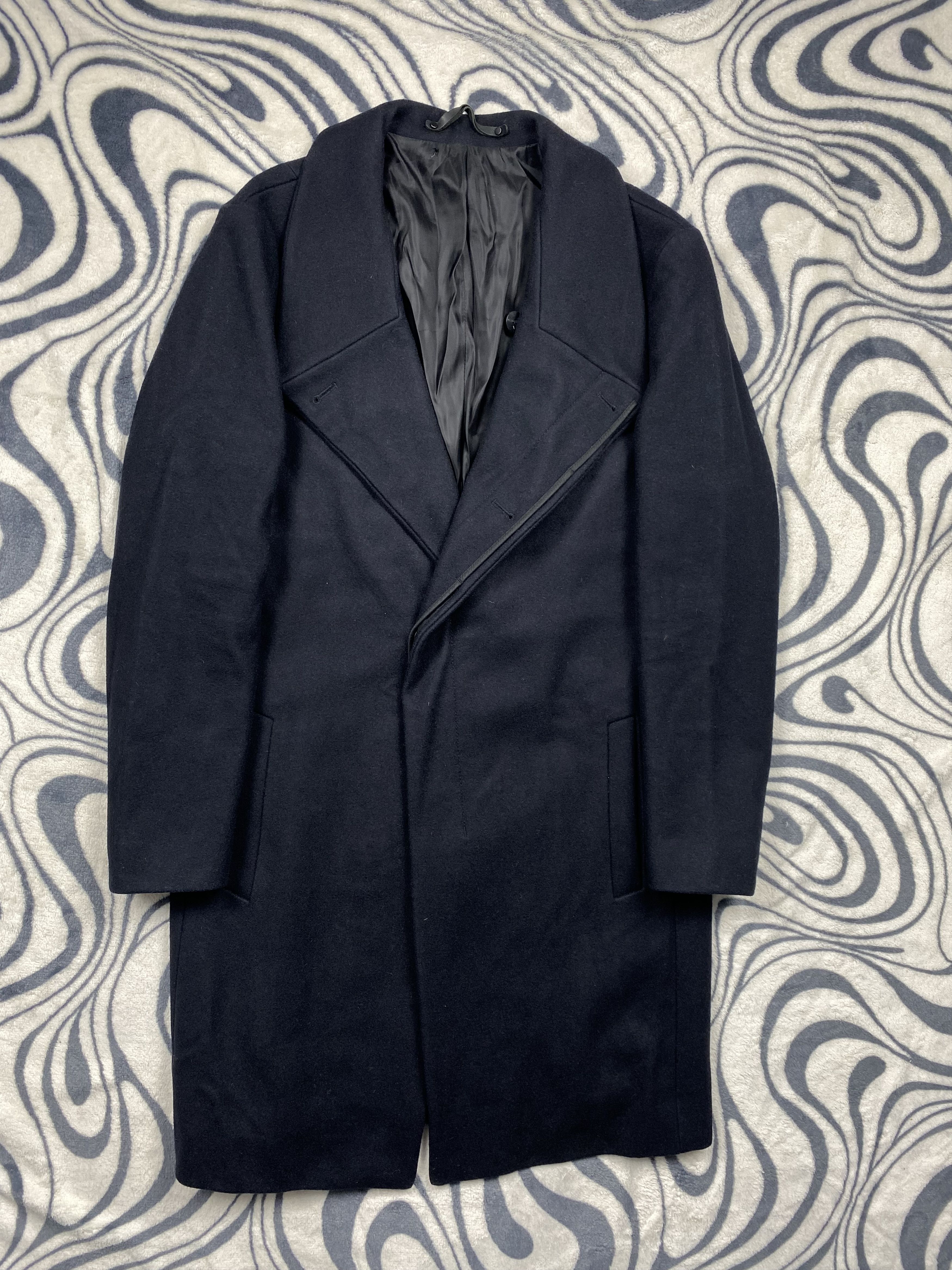 Allsaints Allsaints Mens Mire Wool Coat Jacket Size US S / EU 44-46 / 1 - 1 Thumbnail