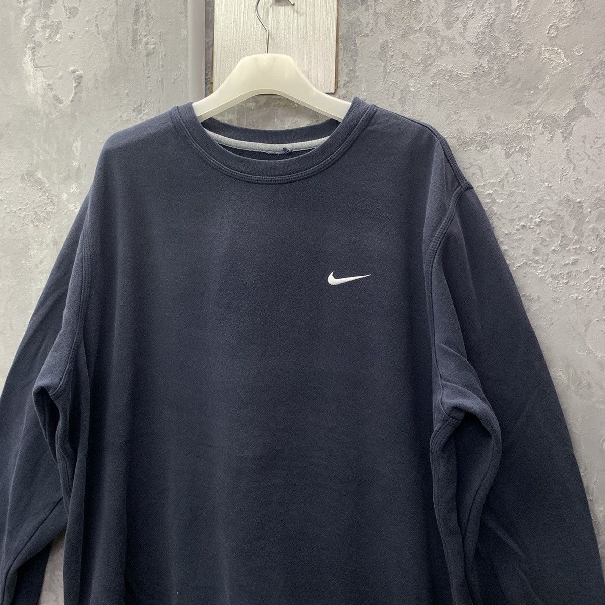 Nike × Vintage Nike Vintage Swoosh Small Logo Pullover Sweatshirt Size US XXL / EU 58 / 5 - 4 Thumbnail