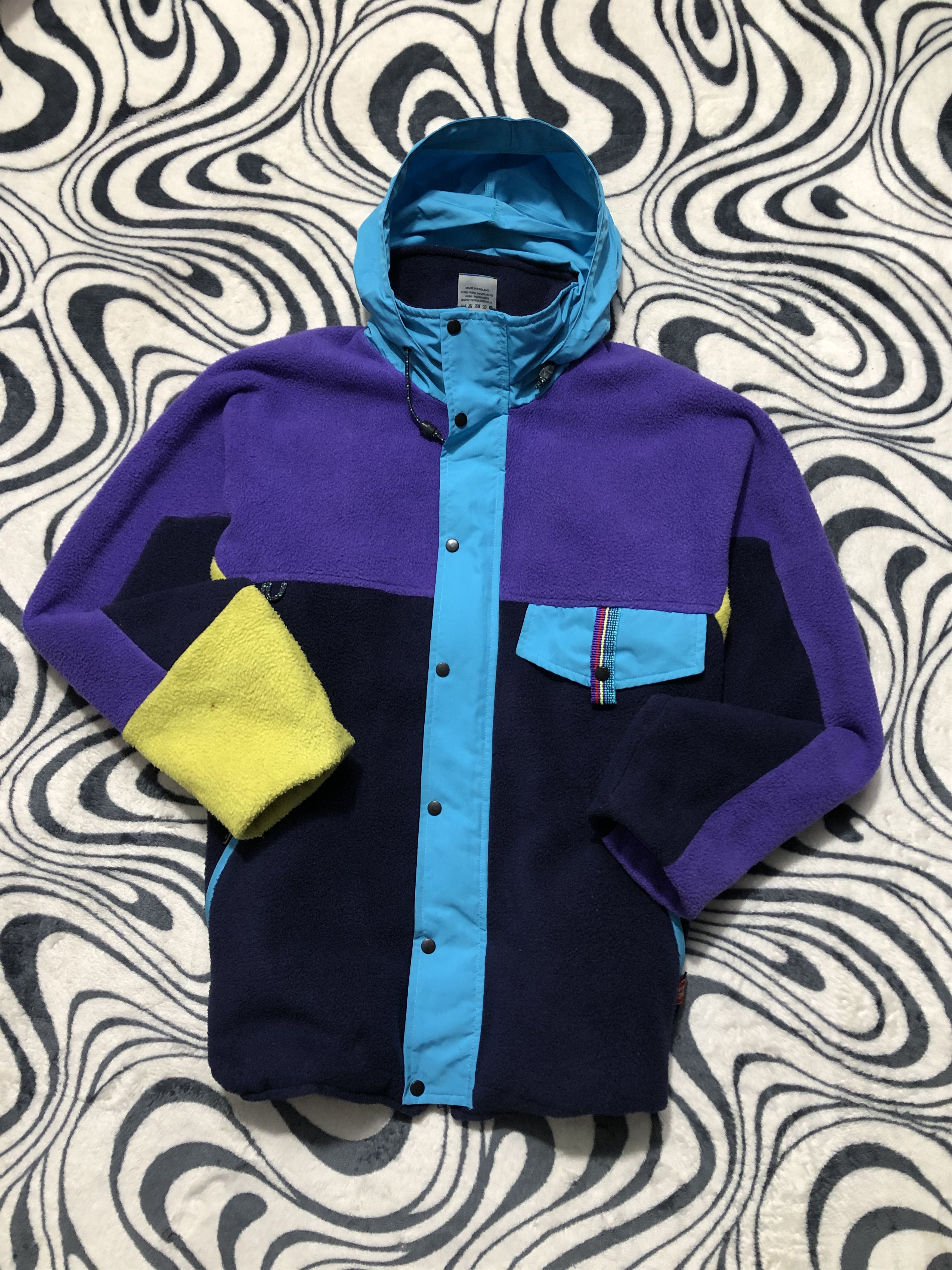 Vintage Salewa Multicolor Teddy Fleece Jacket