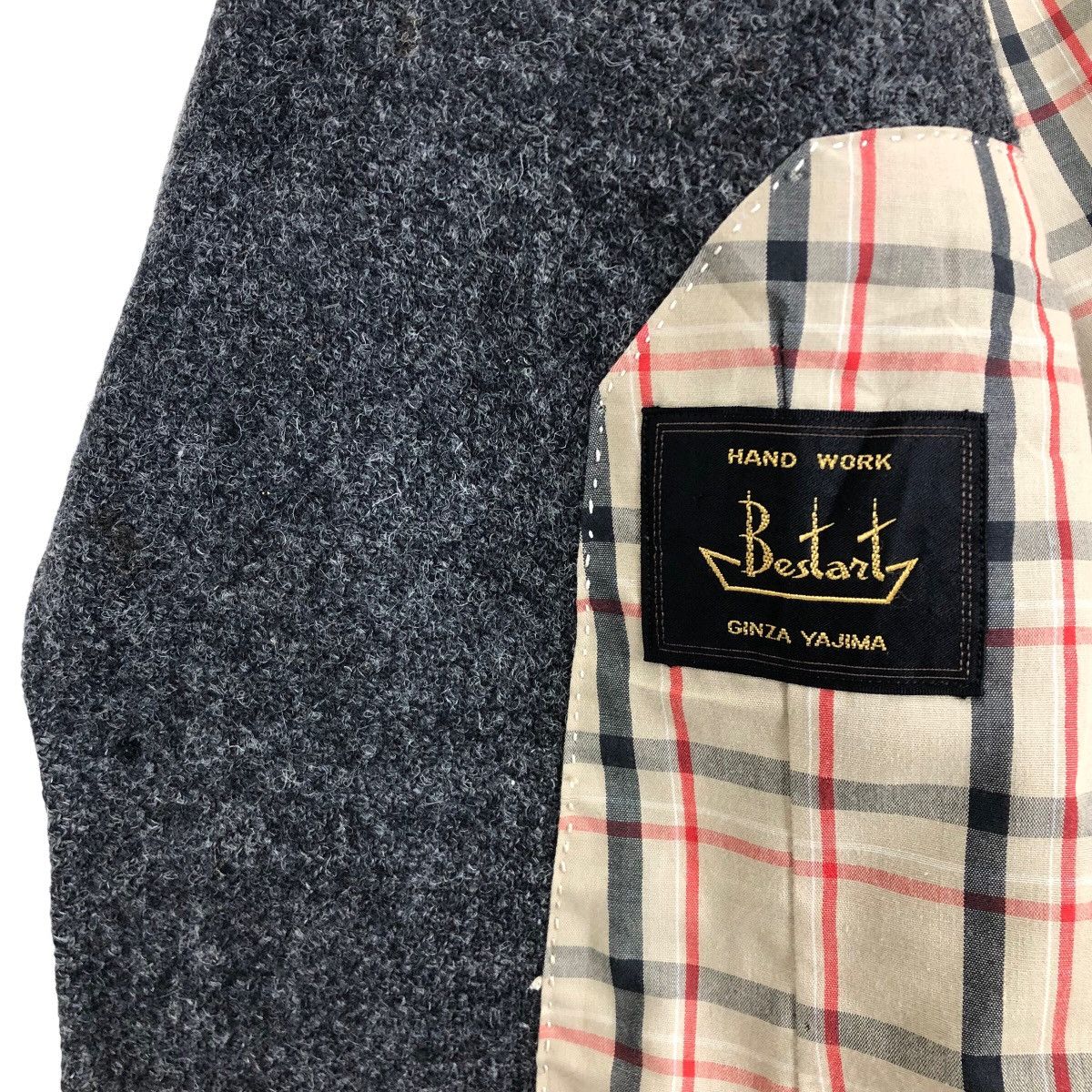 Harris Tweed Vintage Harris Tweed X Bestart Hand Woven Wool Tweed Coat Size 36R - 2 Thumbnail