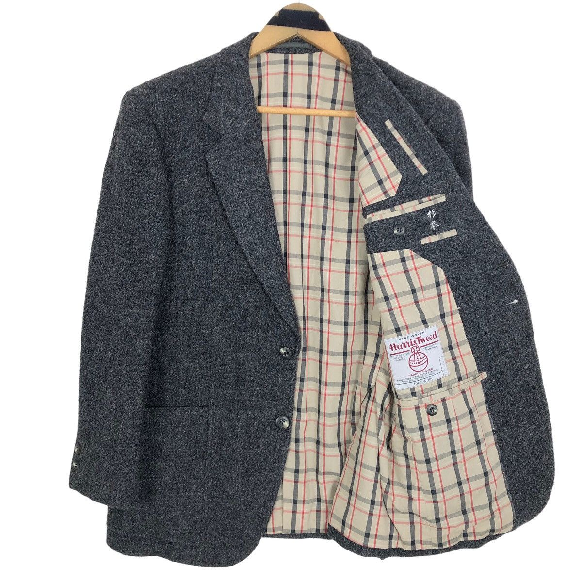 Harris Tweed Vintage Harris Tweed X Bestart Hand Woven Wool Tweed Coat Size 36R - 5 Thumbnail