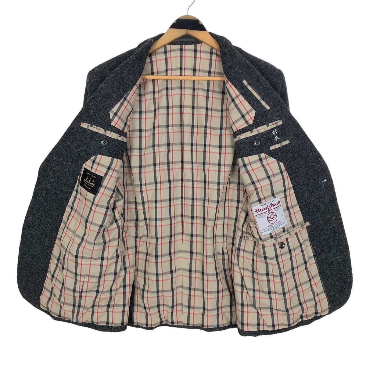 Harris Tweed Vintage Harris Tweed X Bestart Hand Woven Wool Tweed Coat Size 36R - 11 Thumbnail