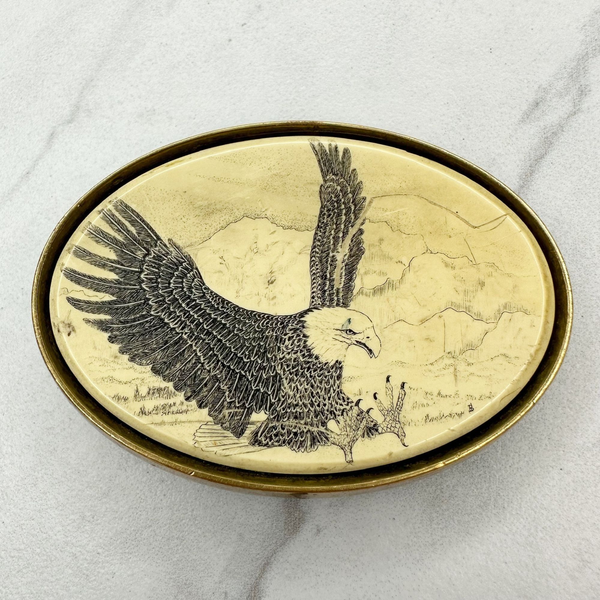 vintage-barlow-vintage-scrimshaw-eagle-solid-brass-belt-buckle-grailed
