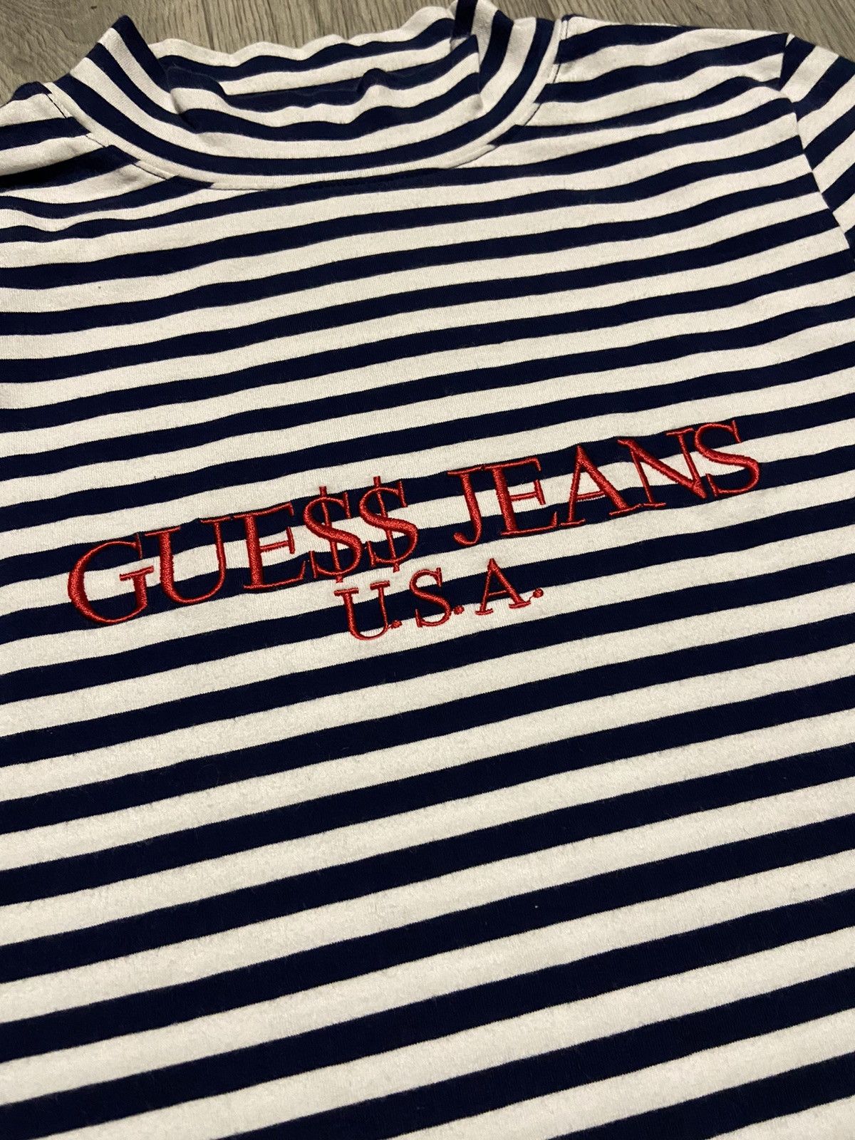 A$AP Rocky × Guess Guess x Asap Rocky Stripe T shirt Longsleeve blouse crop top Size M / US 6-8 / IT 42-44 - 2 Thumbnail