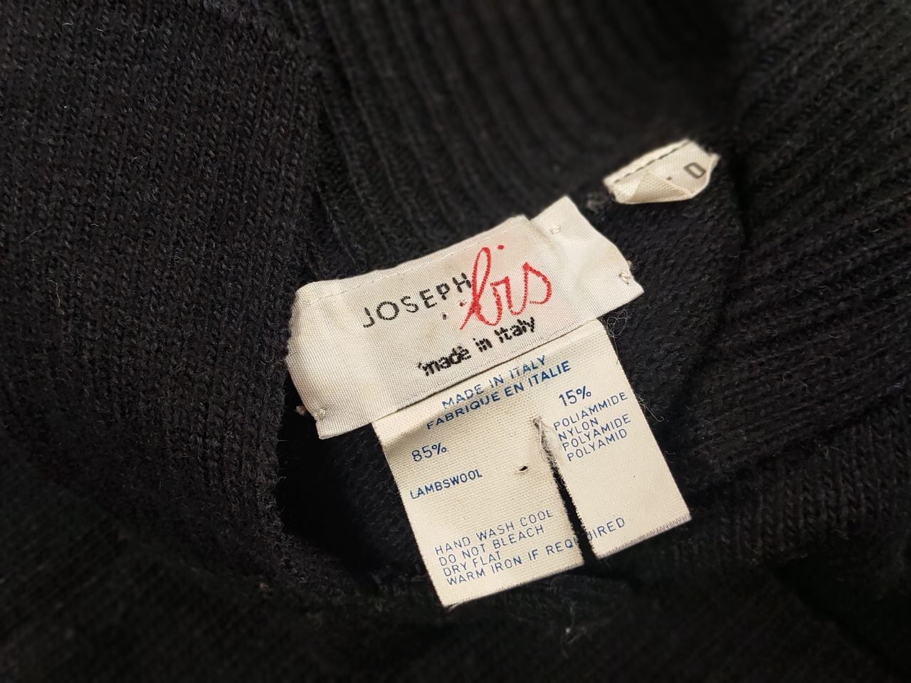 Japanese Brand Vintage 90's Joseph Lis Wide Black Pocket Japanese Sweater Size US M / EU 48-50 / 2 - 17 Thumbnail