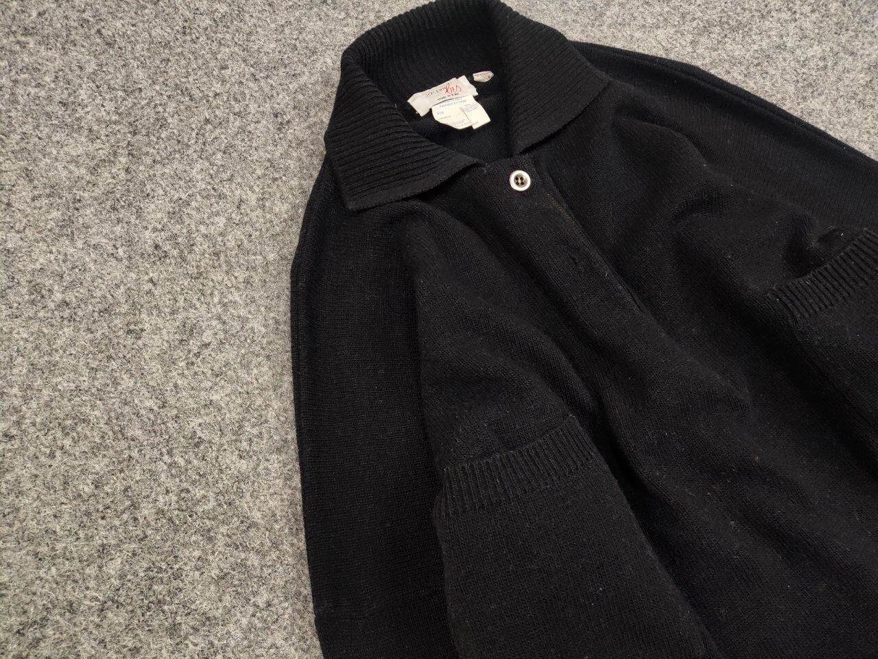 Japanese Brand Vintage 90's Joseph Lis Wide Black Pocket Japanese Sweater Size US M / EU 48-50 / 2 - 7 Thumbnail