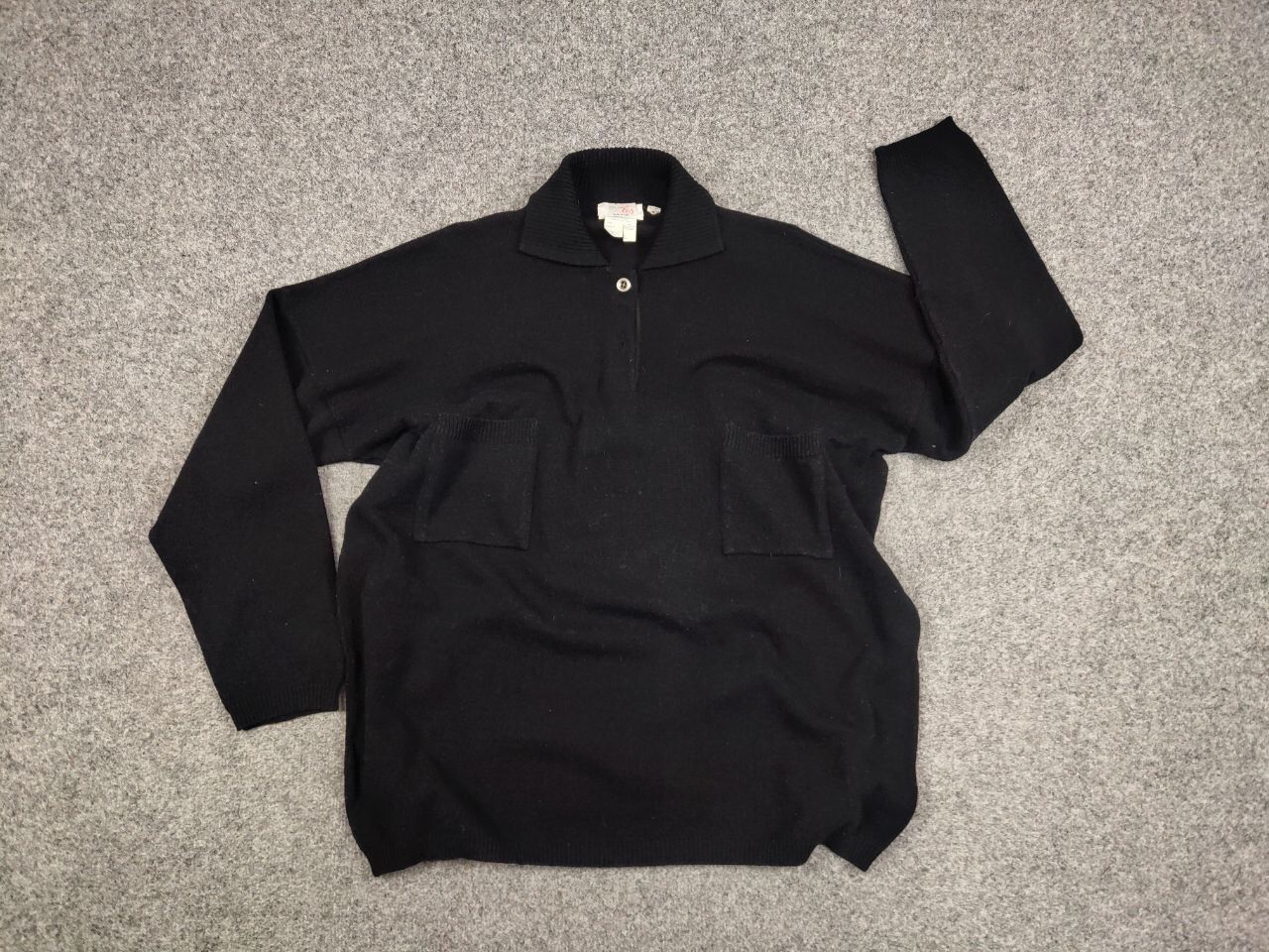 Japanese Brand Vintage 90's Joseph Lis Wide Black Pocket Japanese Sweater Size US M / EU 48-50 / 2 - 13 Thumbnail