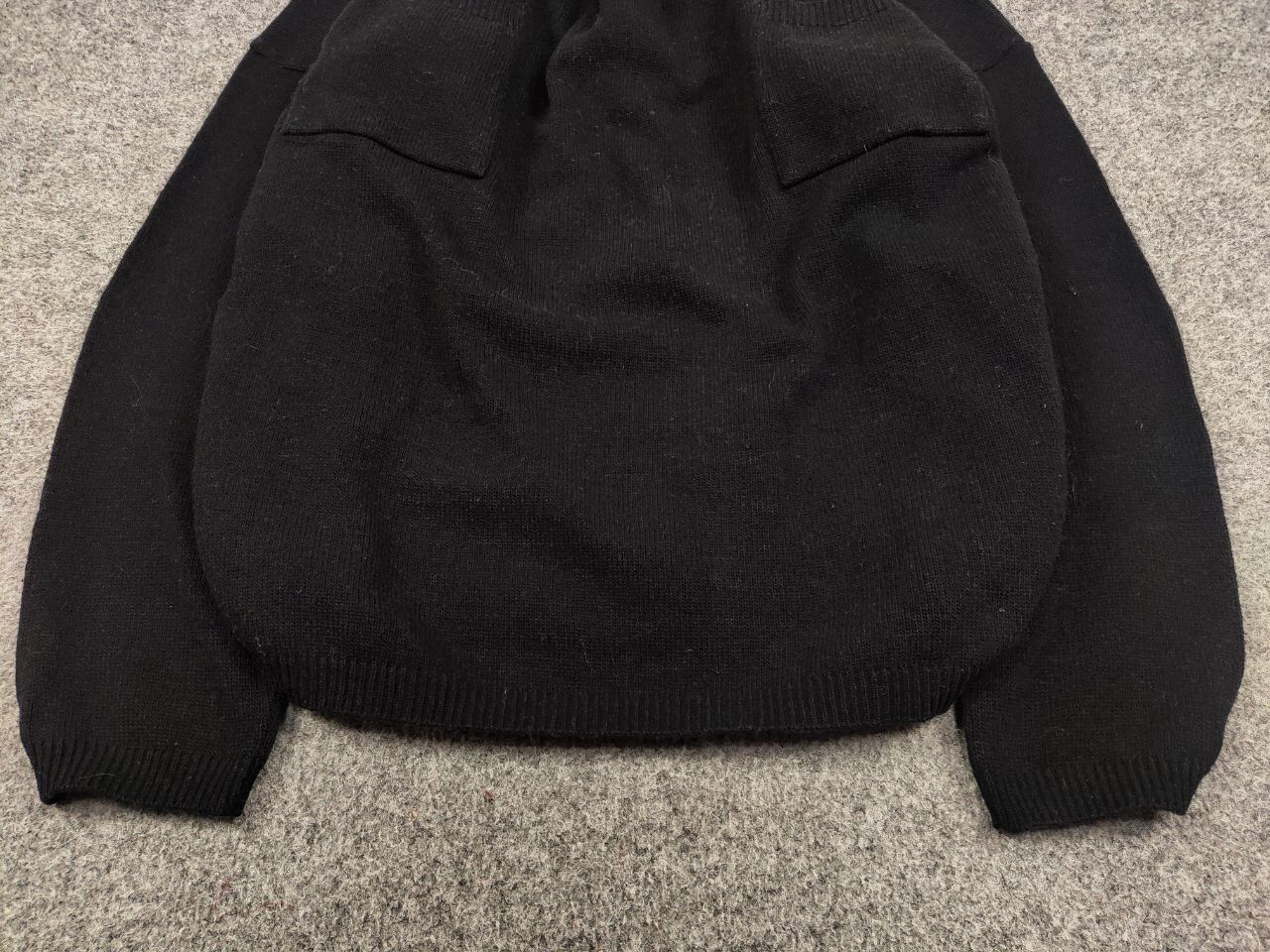 Japanese Brand Vintage 90's Joseph Lis Wide Black Pocket Japanese Sweater Size US M / EU 48-50 / 2 - 9 Thumbnail