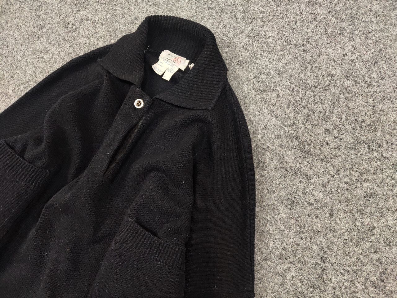 Japanese Brand Vintage 90's Joseph Lis Wide Black Pocket Japanese Sweater Size US M / EU 48-50 / 2 - 4 Thumbnail