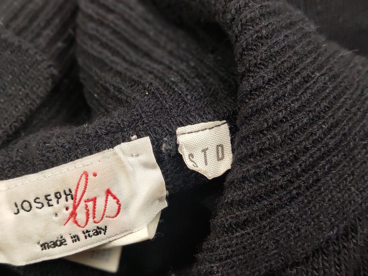 Japanese Brand Vintage 90's Joseph Lis Wide Black Pocket Japanese Sweater Size US M / EU 48-50 / 2 - 18 Thumbnail