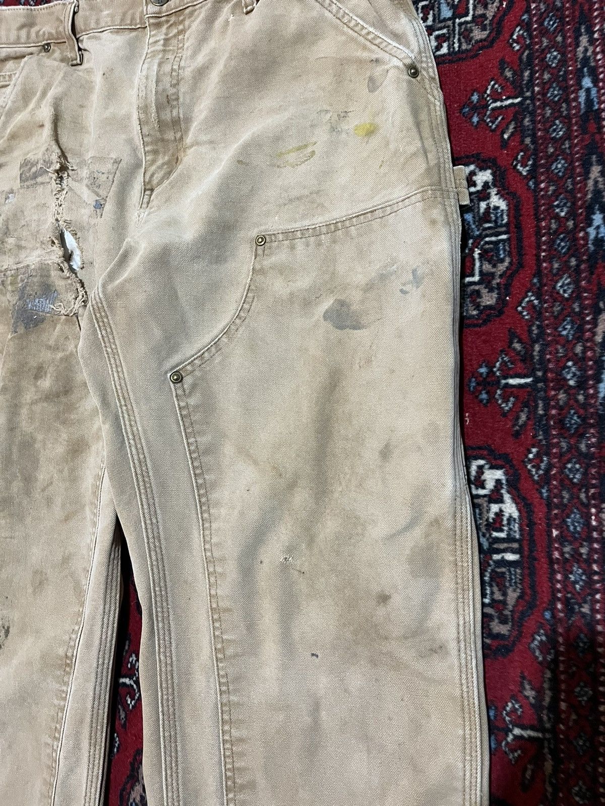 Carhartt Vintage Carhartt double knee pants distressed Size US 32 / EU 48 - 4 Thumbnail