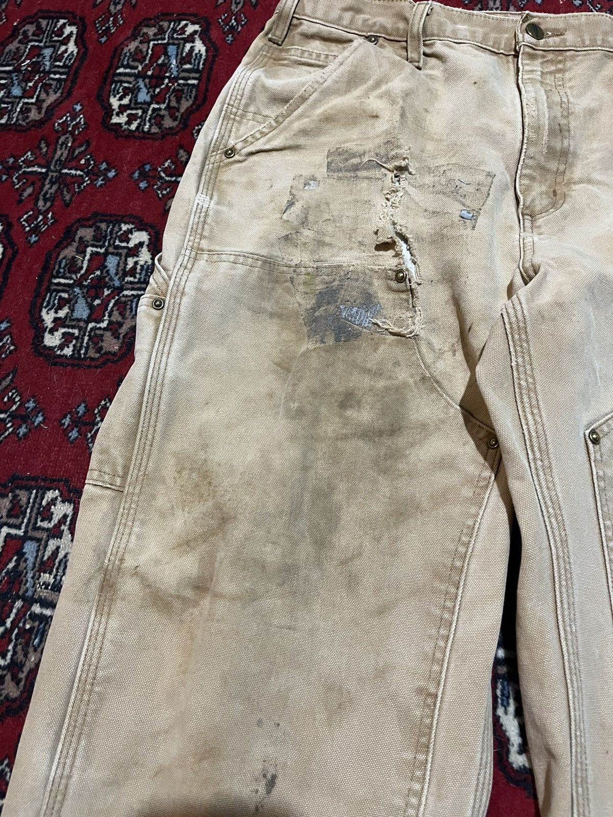 Carhartt Vintage Carhartt double knee pants distressed Size US 32 / EU 48 - 5 Thumbnail