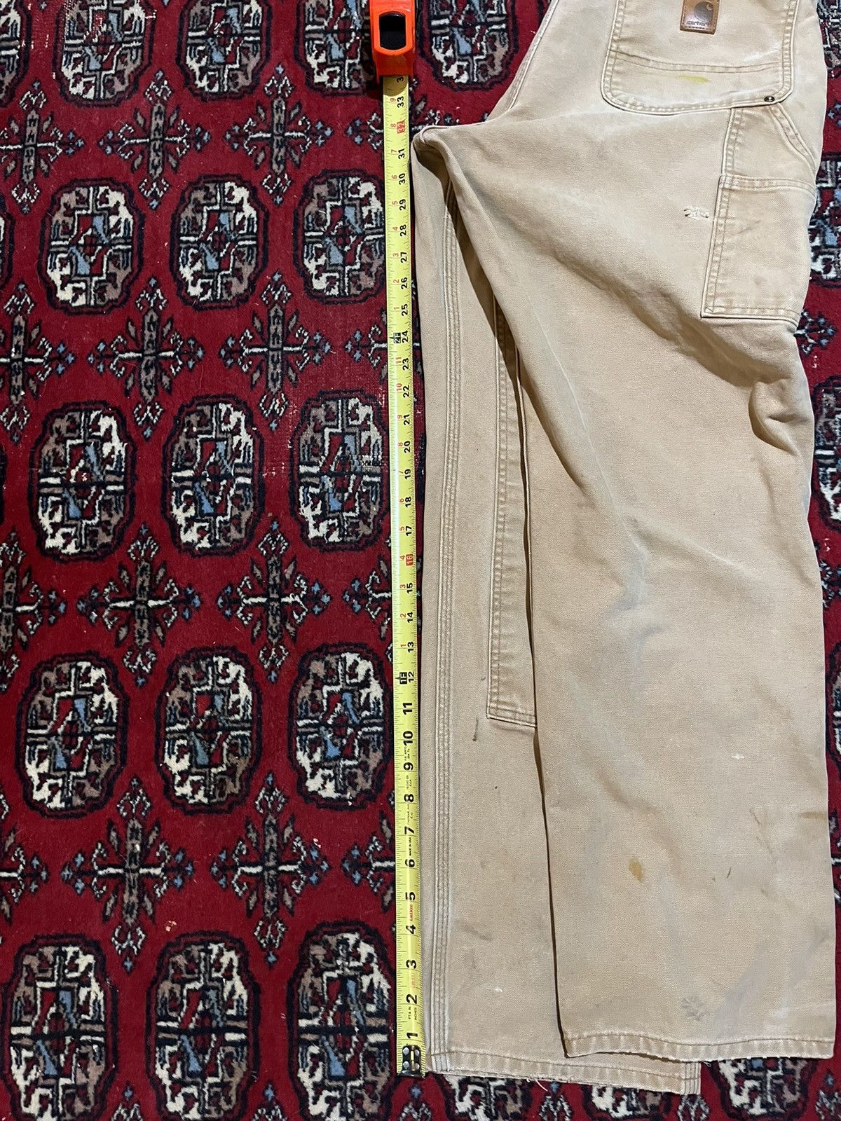 Carhartt Vintage Carhartt double knee pants distressed Size US 32 / EU 48 - 14 Thumbnail