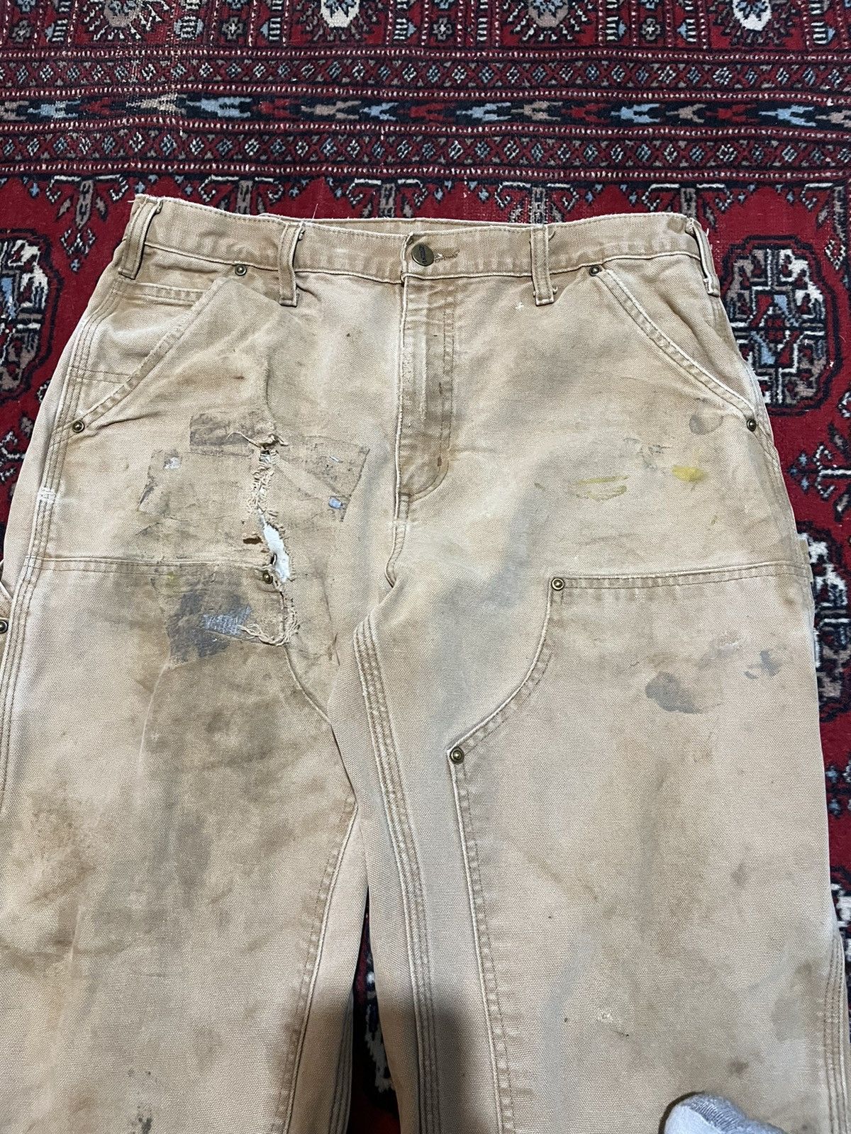 Carhartt Vintage Carhartt double knee pants distressed Size US 32 / EU 48 - 6 Thumbnail