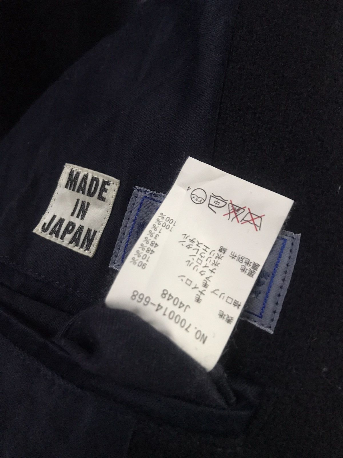 Blue Blue Japan BLUE BLUE JAPAN “DOUBLE BREASTED WOOL JACKET” Size US XS / EU 42 / 0 - 13 Thumbnail