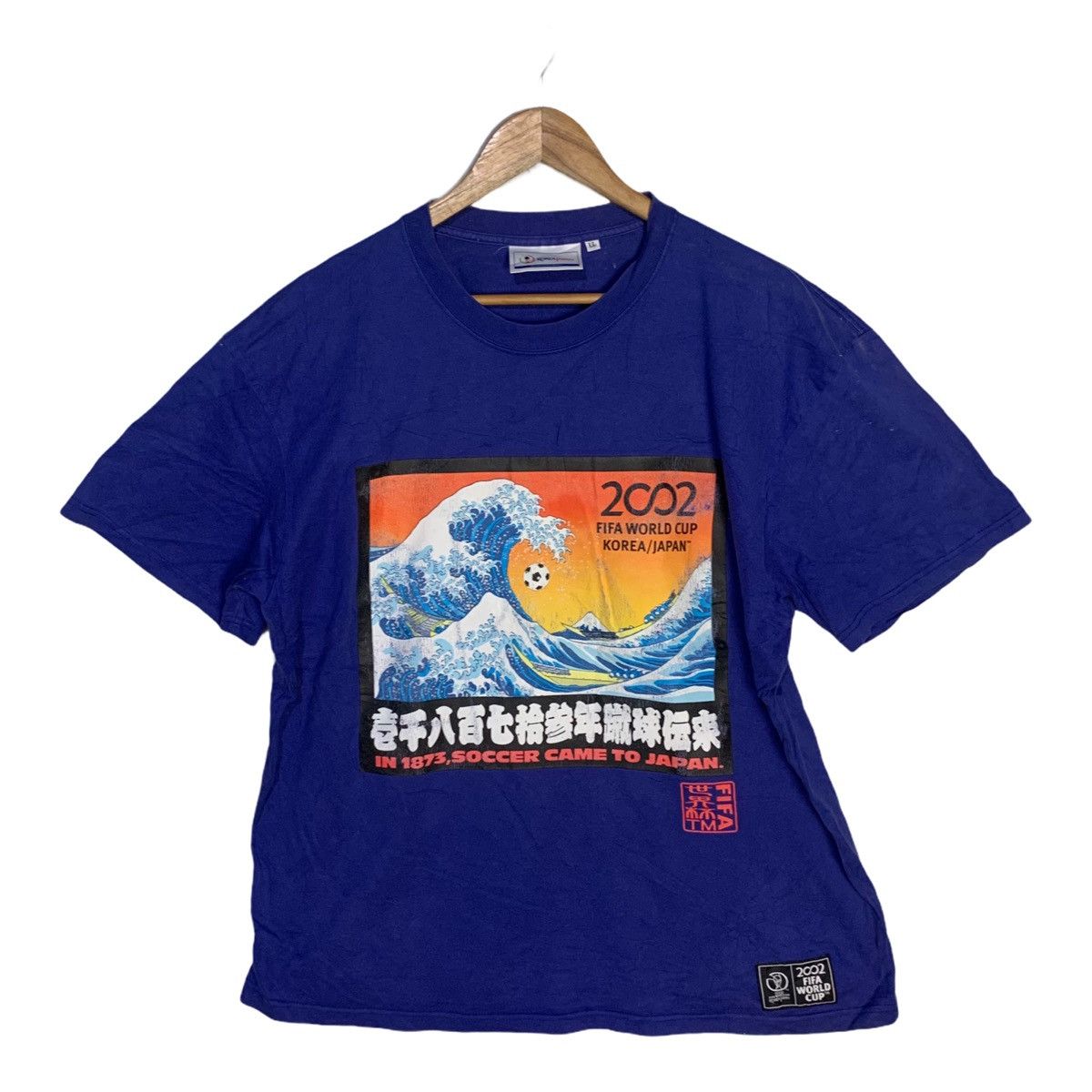 Vintage fifa World Cup Korea/ Japan the great wave t-shirt