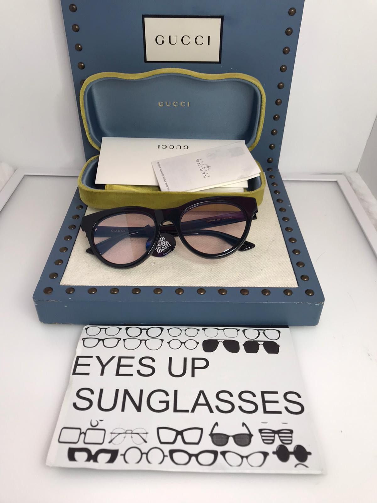 GUCCI  サングラス Rectangular frame sunglasses in gold-toned metal | GUCCI® US