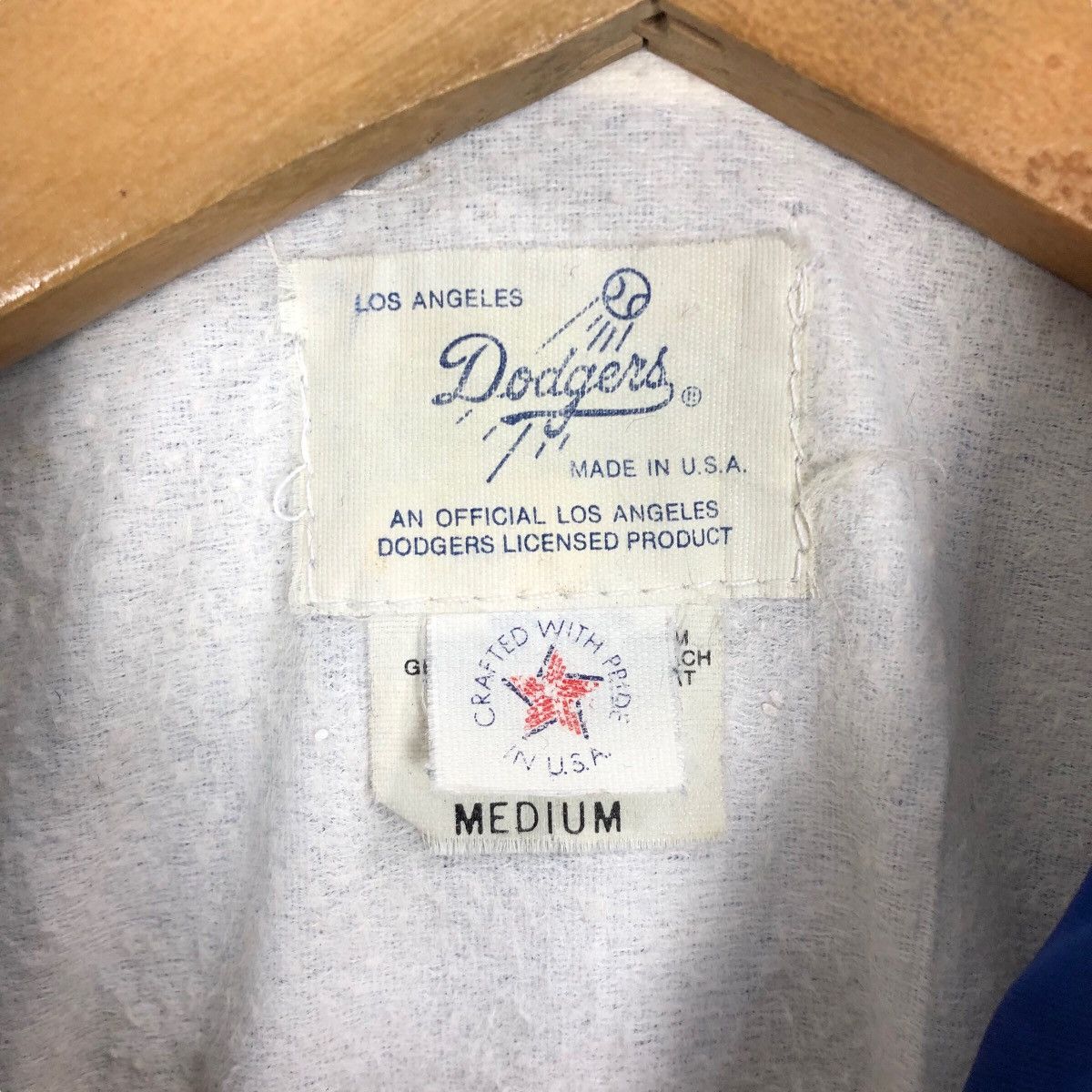 MLB Vintage 80s MLB Los Angeles Dodgers Nylon Jacket LA Dodgers Size US M / EU 48-50 / 2 - 7 Thumbnail
