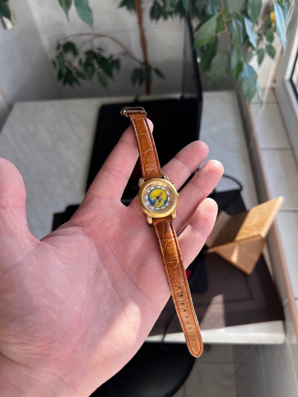 Vintage × Warner Bros 1995 Looney Tunes Tweety Watch Japanes Style Japan Engine Size ONE SIZE - 5 Thumbnail