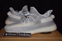Pre-owned Adidas Boost 350 V2 Static Non Reflective 9-13 Ds Kanye Off White  Air