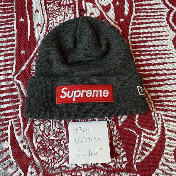 Supreme FW21 Supreme New Era Box Logo Beanie Charcoal OS | Grailed