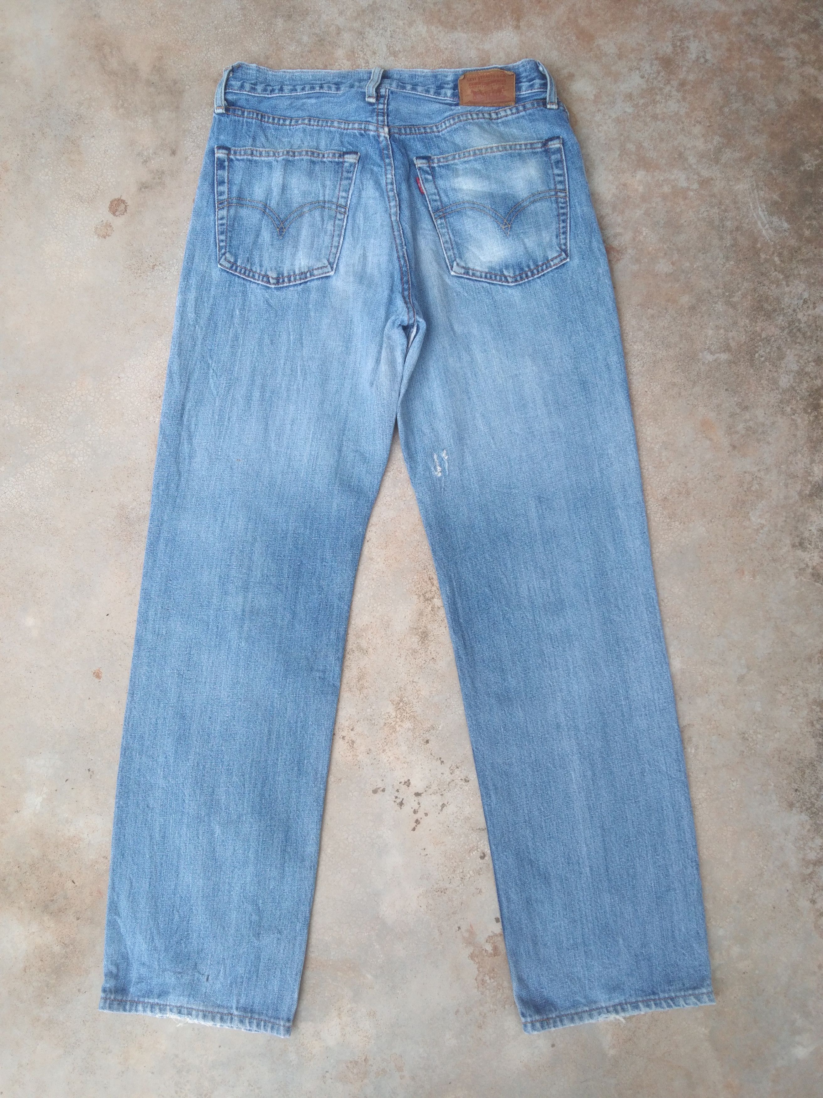 Levi's Vintage Levi's Jeans 502 Straight Leg Blue Washed Denim Size US 31 - 2 Thumbnail