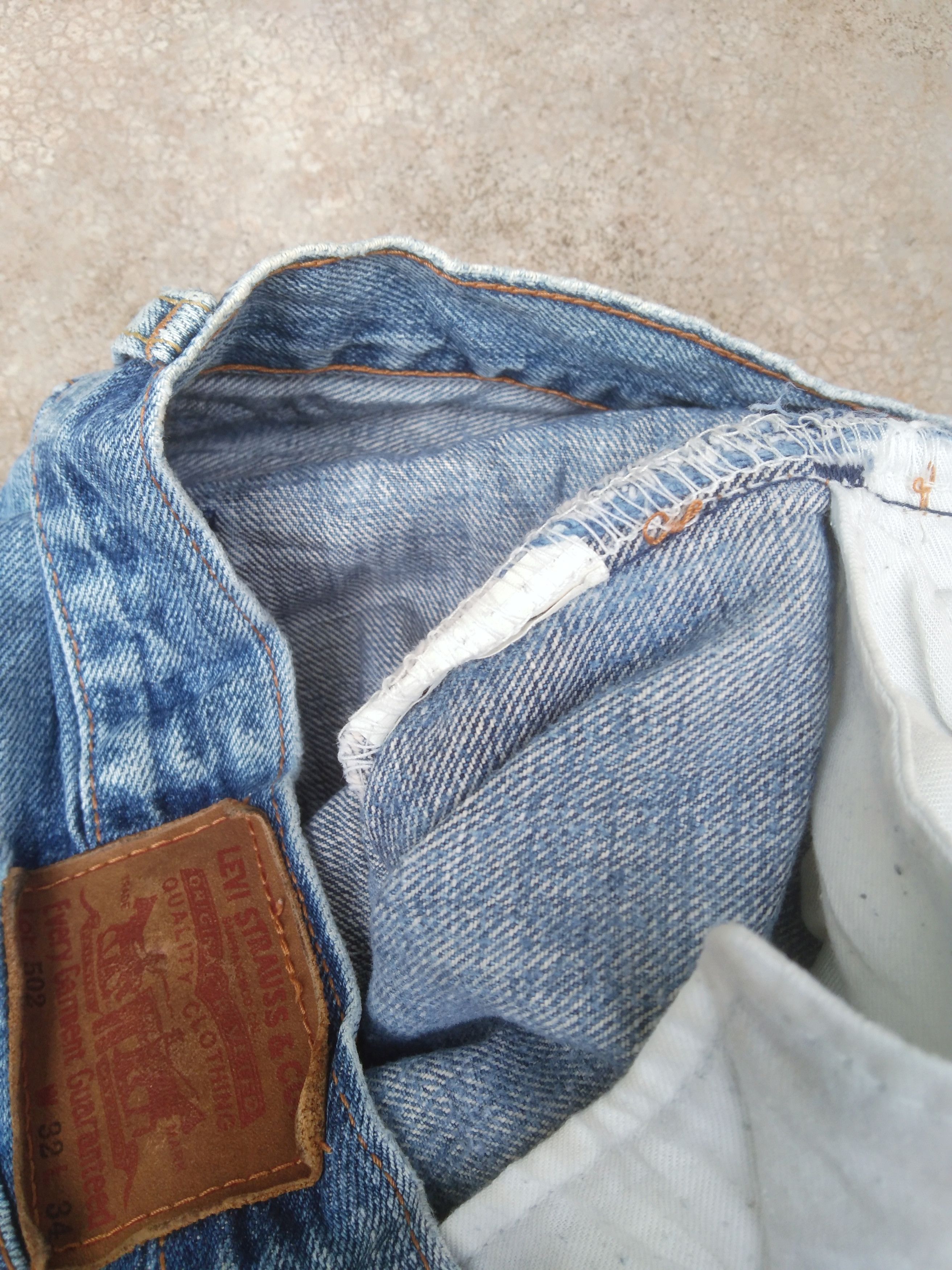 Levi's Vintage Levi's Jeans 502 Straight Leg Blue Washed Denim Size US 31 - 11 Thumbnail