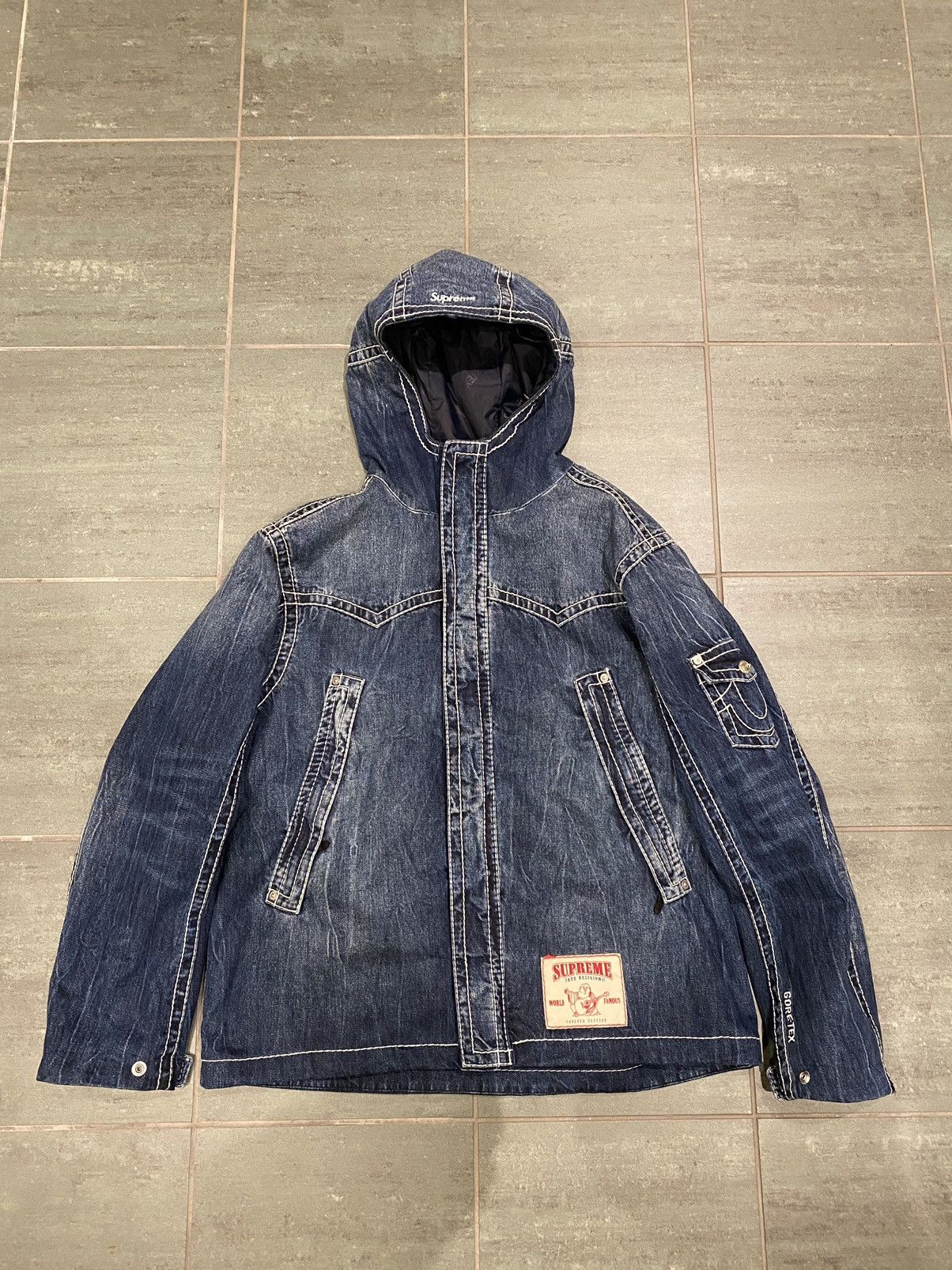 Supreme Supreme True Religion Denim Goretex Jacket | Grailed