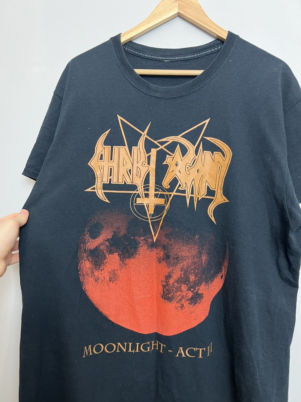Band Tees Christ Agony Moonlight Black Metal Tour Band Tshirt Large Size US L / EU 52-54 / 3 - 3 Thumbnail