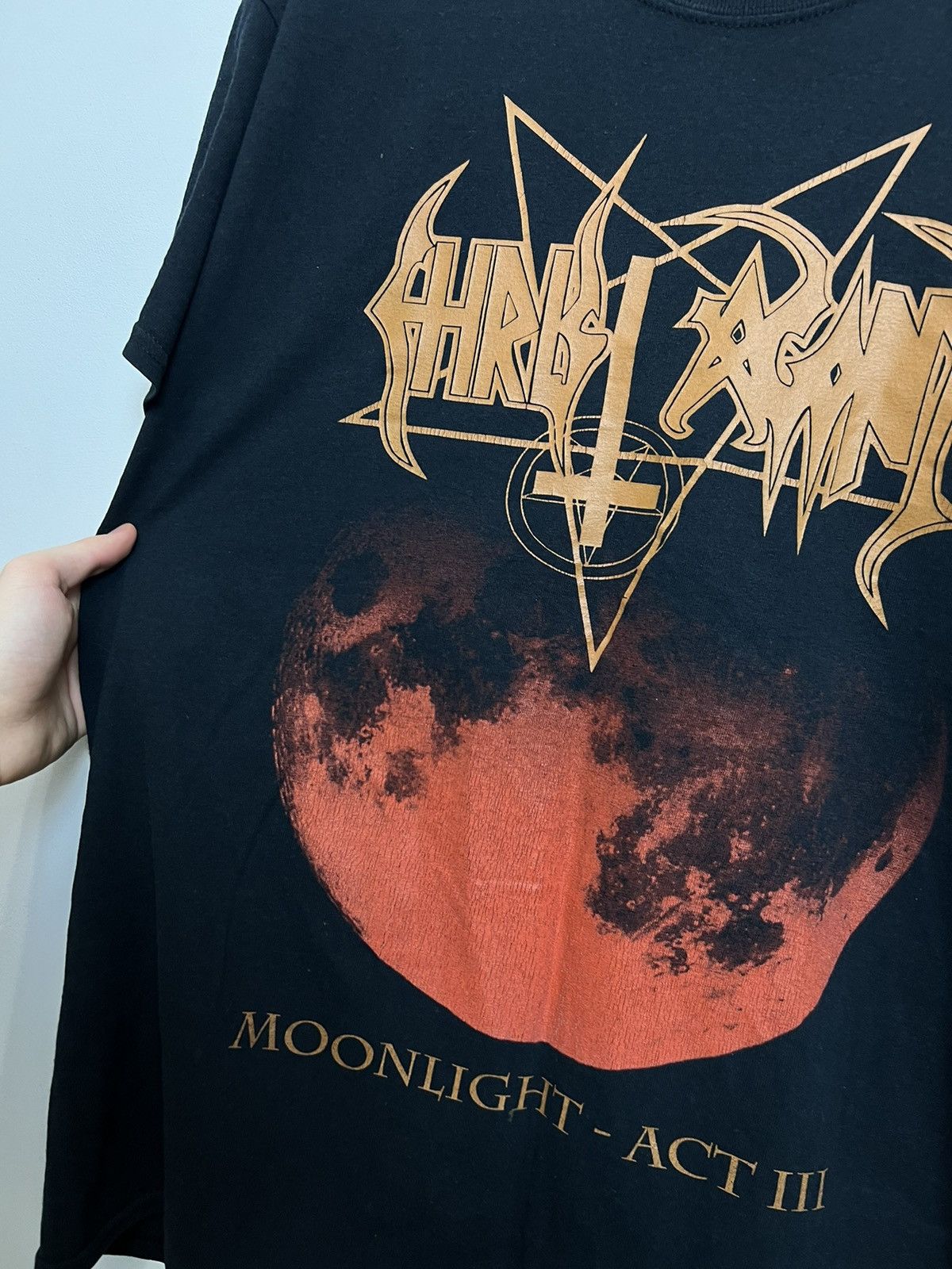 Band Tees Christ Agony Moonlight Black Metal Tour Band Tshirt Large Size US L / EU 52-54 / 3 - 5 Thumbnail