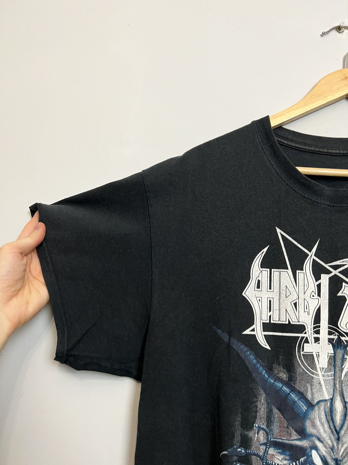 Band Tees Christ Agony Unholyunion Black Metal Tour Band Tshirt Large Size US L / EU 52-54 / 3 - 5 Thumbnail