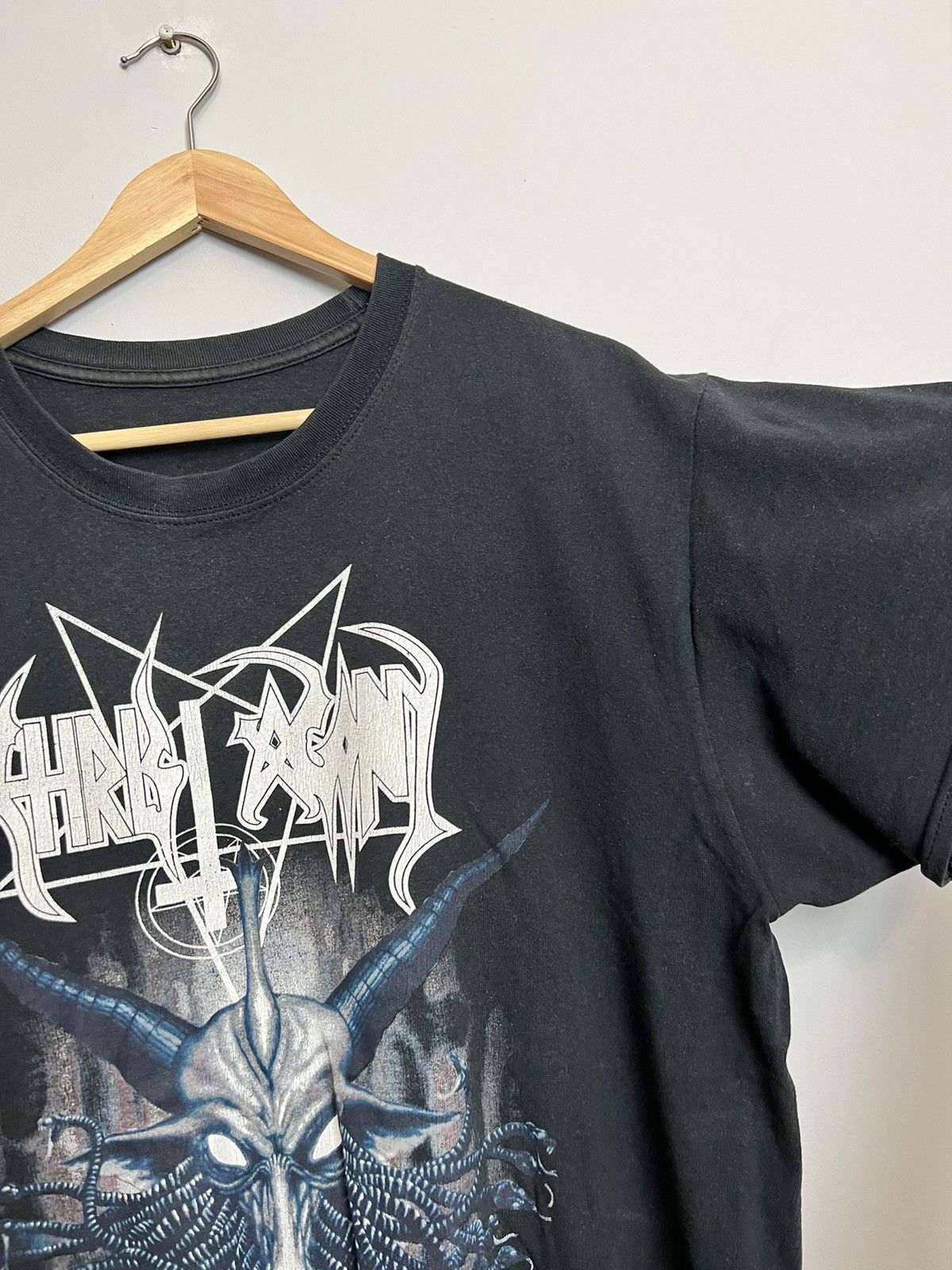 Band Tees Christ Agony Unholyunion Black Metal Tour Band Tshirt Large Size US L / EU 52-54 / 3 - 4 Thumbnail