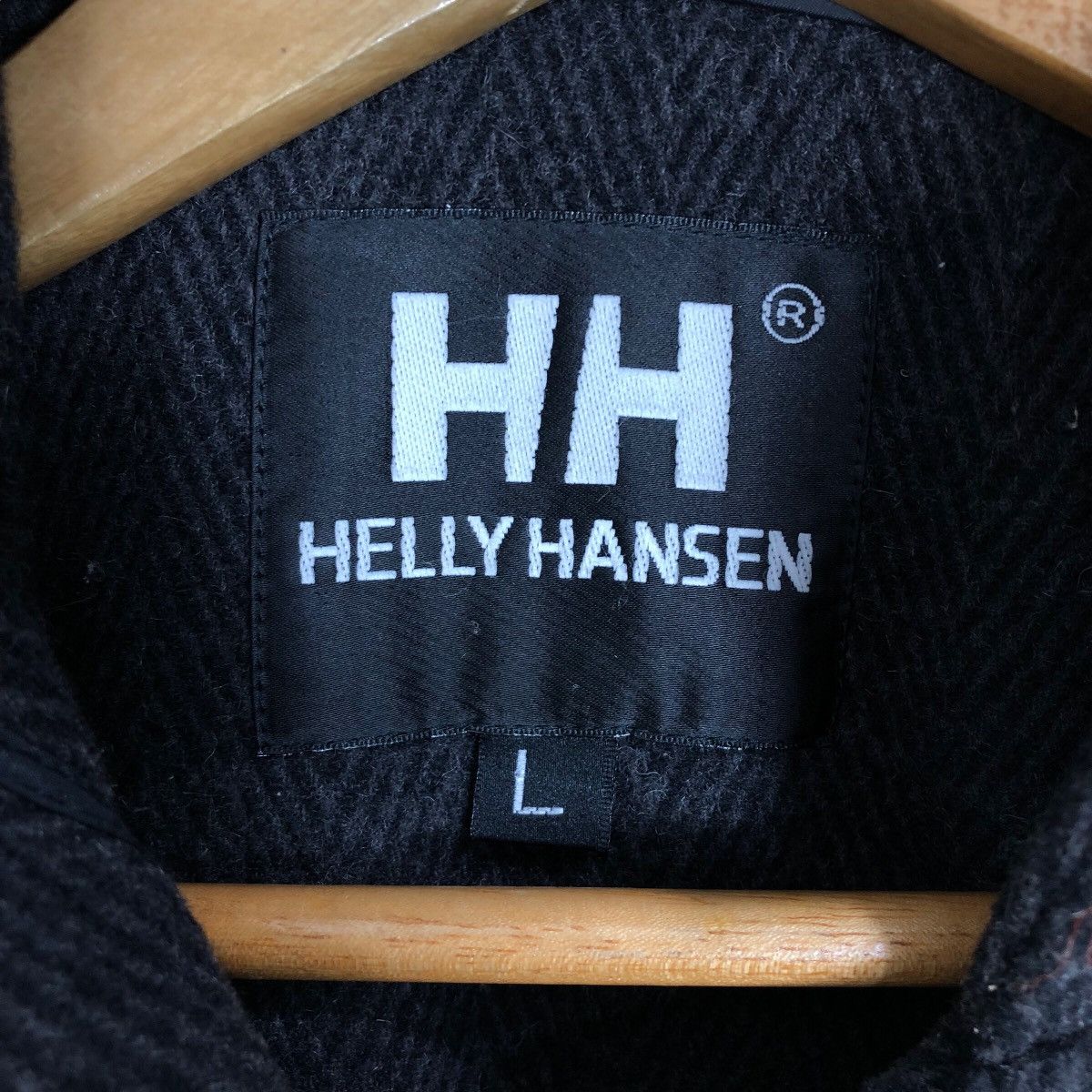 Helly Hansen × Vintage Helly Hansen Hooded Wool Trench Coat Toggle Buttons Size US L / EU 52-54 / 3 - 7 Thumbnail
