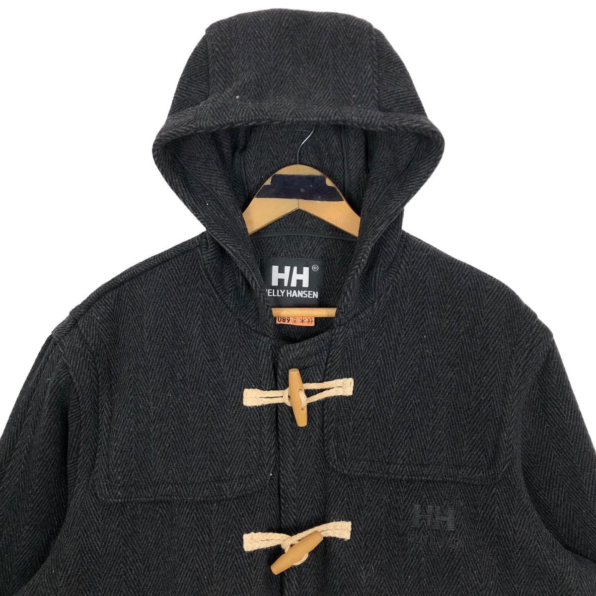 Helly Hansen × Vintage Helly Hansen Hooded Wool Trench Coat Toggle Buttons Size US L / EU 52-54 / 3 - 4 Thumbnail