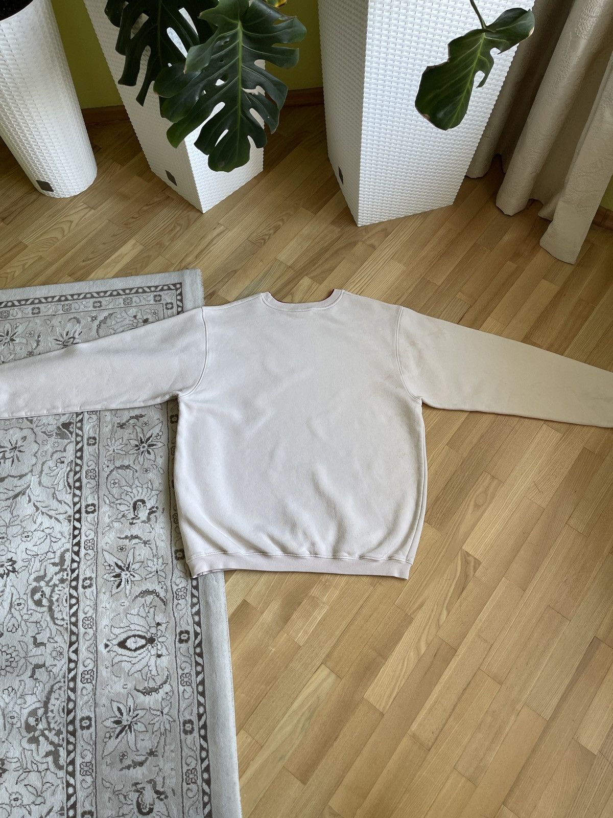Nike Vintage Y2K Nike Spellout Sweatshirt Cream Center Logo Size US XL / EU 56 / 4 - 16 Thumbnail