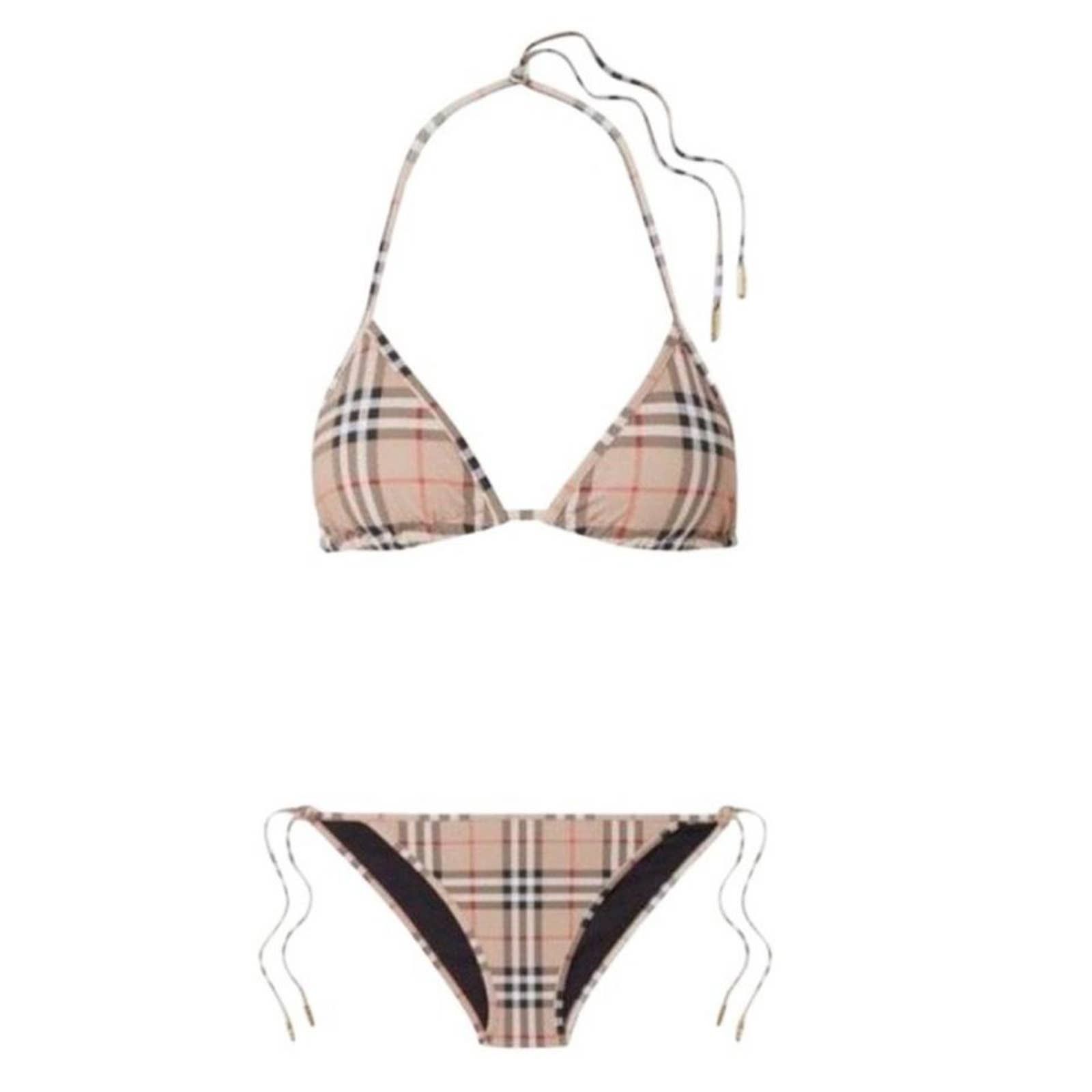 Burberry check printed triangle bikini set Size M / US 6-8 / IT 42-44 - 1 Thumbnail