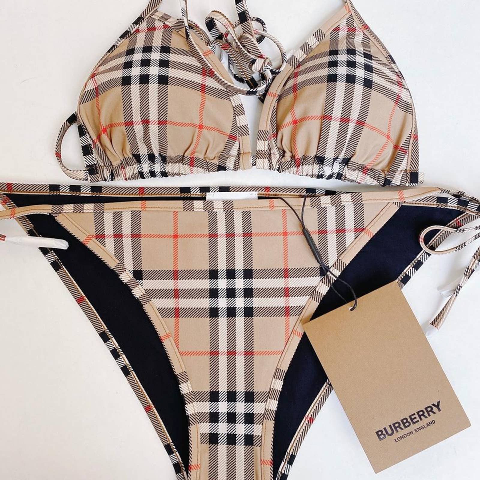 Burberry check printed triangle bikini set Size M / US 6-8 / IT 42-44 - 5 Thumbnail