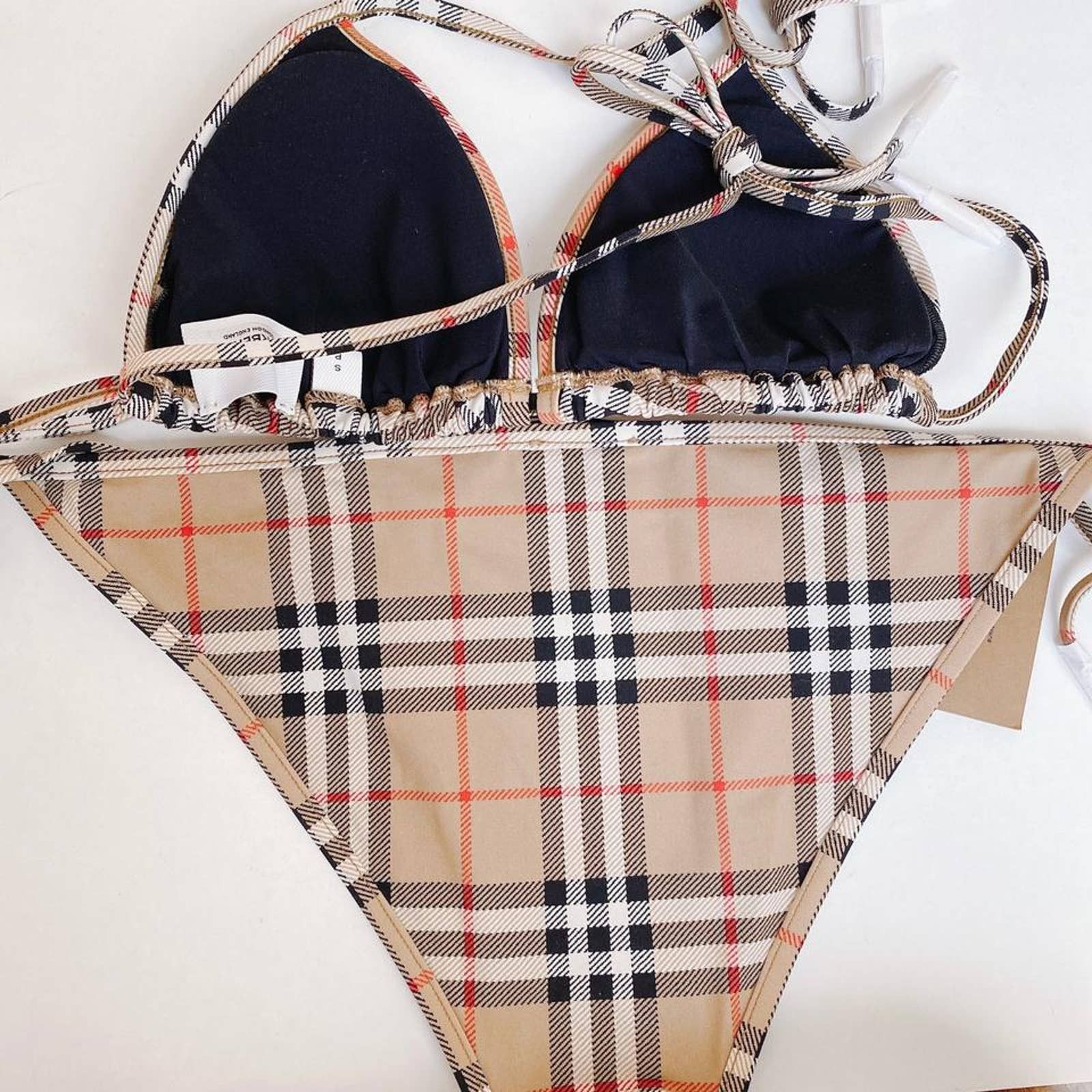Burberry check printed triangle bikini set Size M / US 6-8 / IT 42-44 - 6 Thumbnail