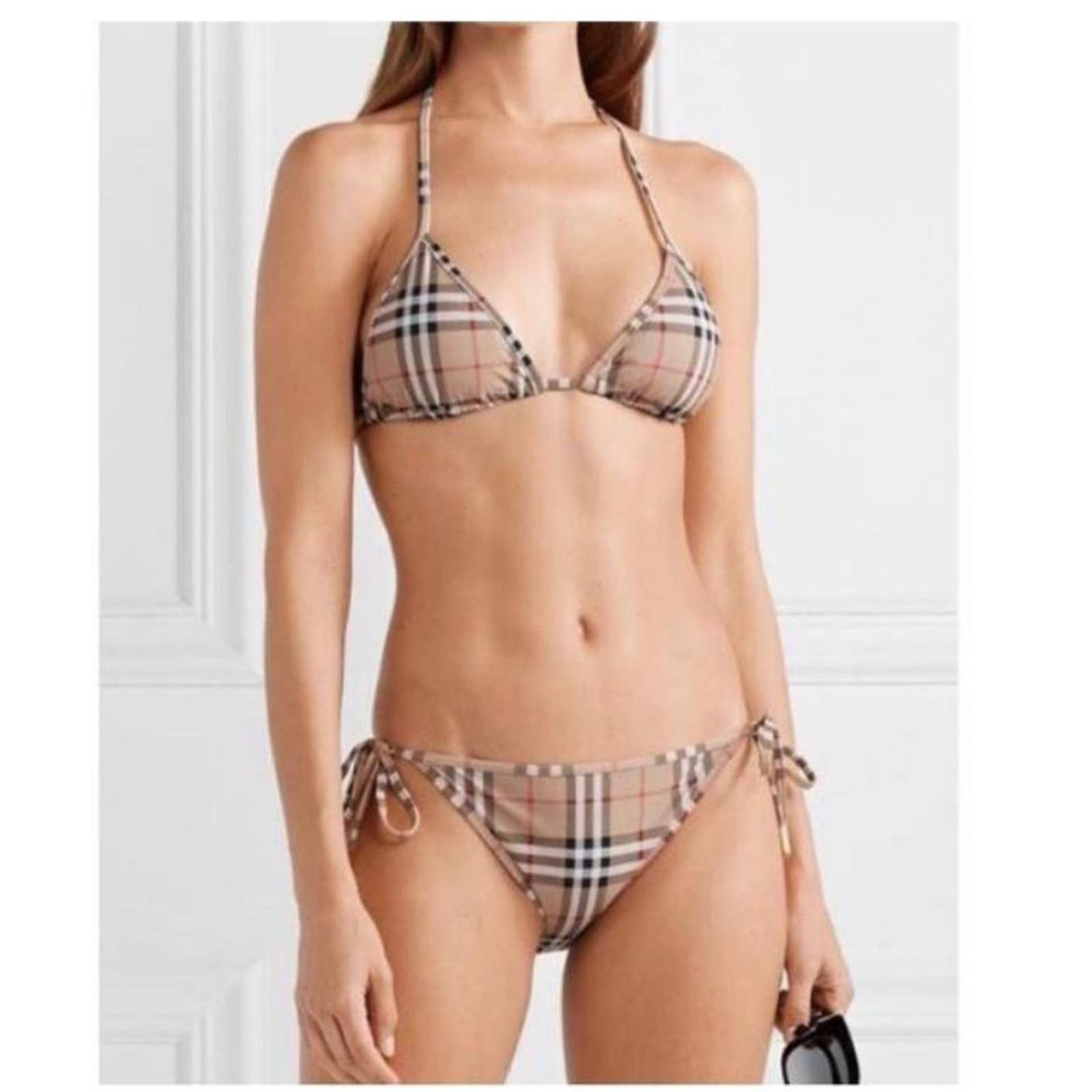 Burberry check printed triangle bikini set Size M / US 6-8 / IT 42-44 - 2 Thumbnail