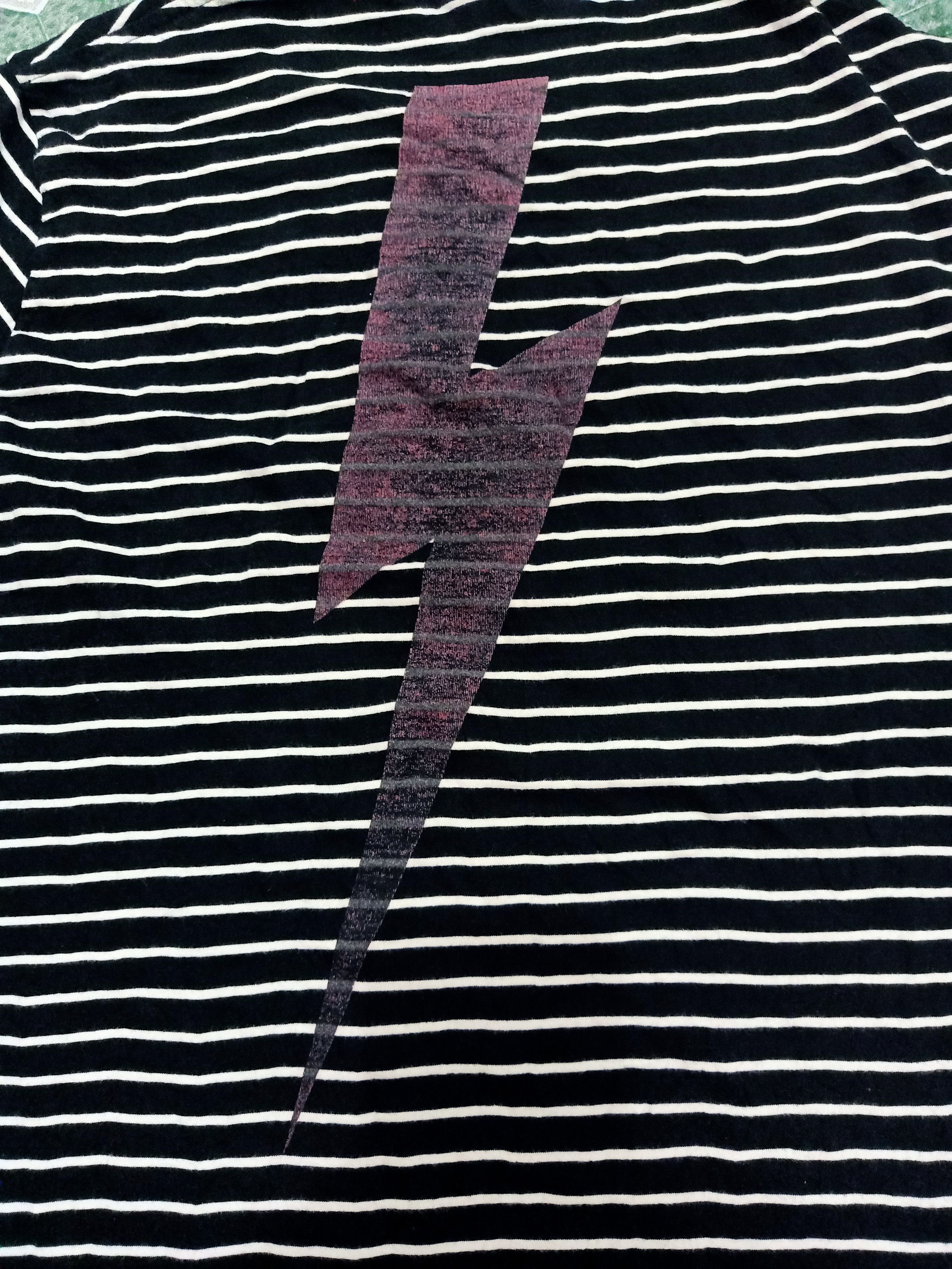 Neil Barrett Neil Barrett Contrast Bolt Striped t shirt Size US L / EU 52-54 / 3 - 7 Thumbnail