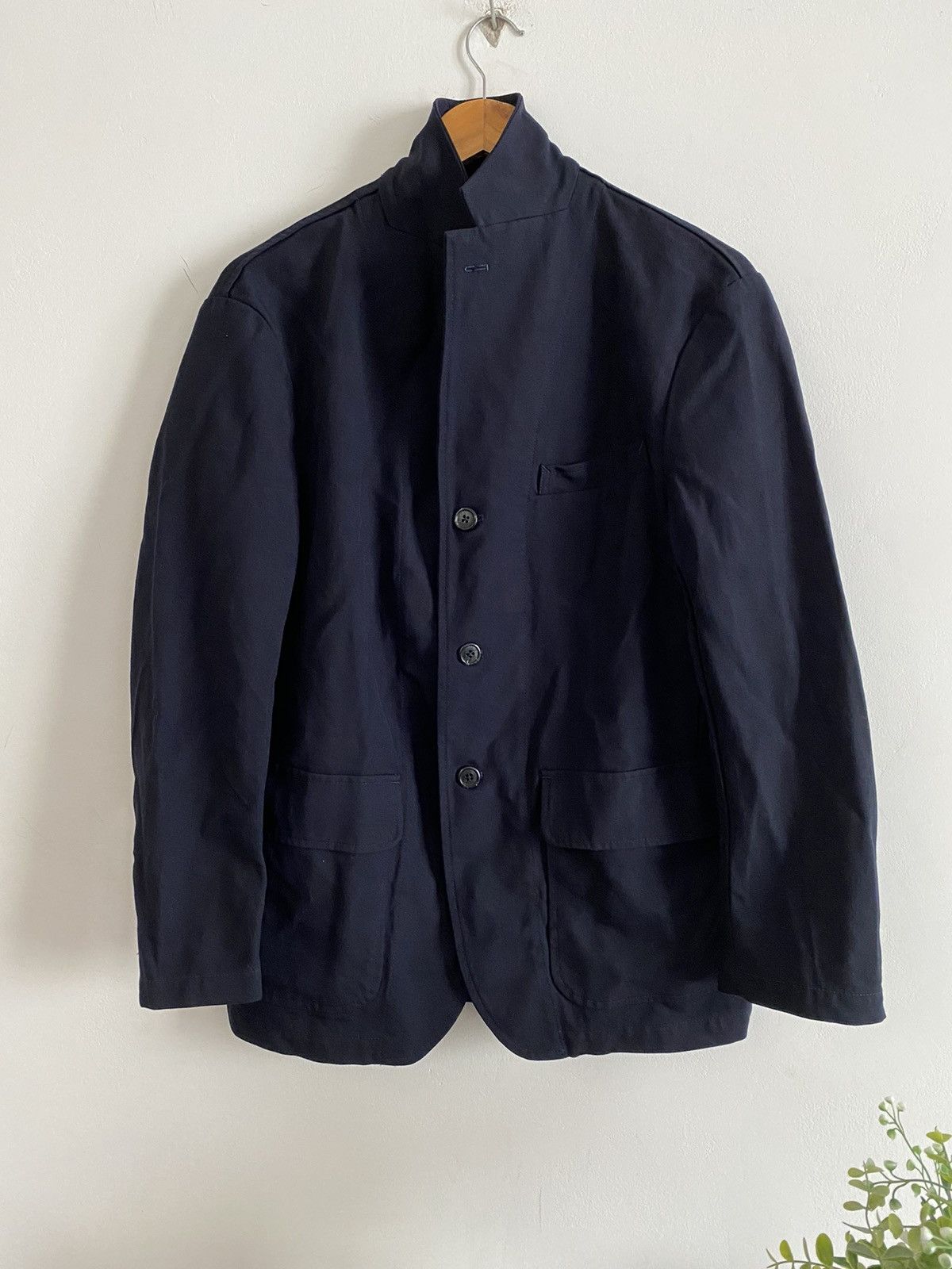 image of Archival Clothing x Ships Made In Usa Ships By Barry Bricken Jacket Nice Designer in Dark Blue (Siz