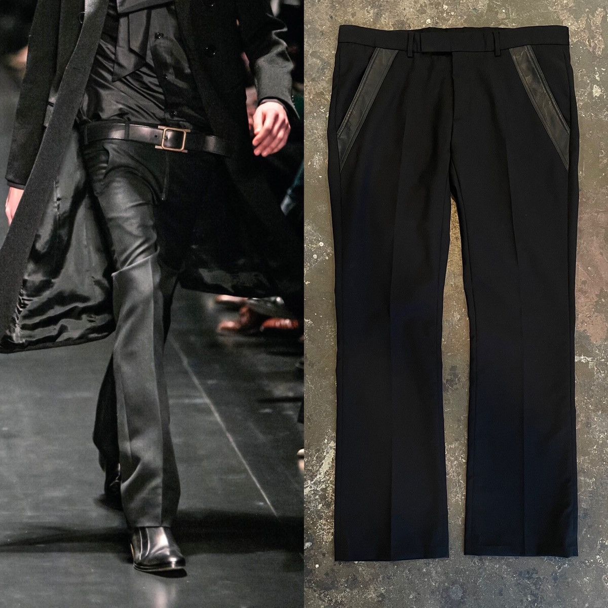 Dior × Hedi Slimane Dior Homme AW05 flared pants | Grailed