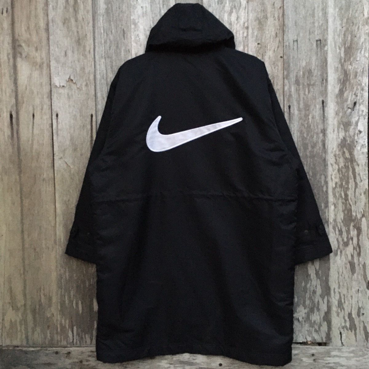 Vintage Nike Swoosh Long Jacket Hoodie Big Logo