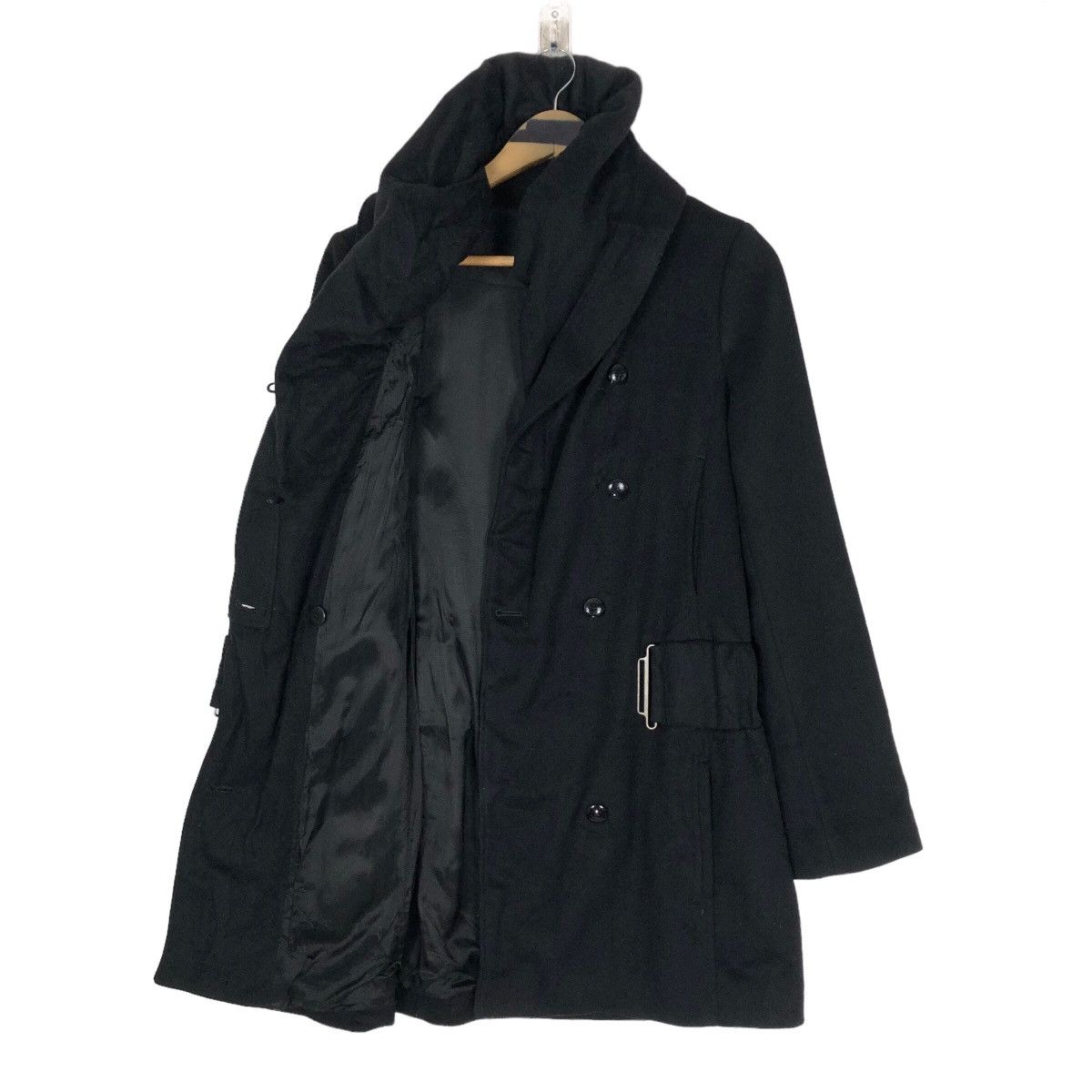 Firenze Patrizia Pepe Firenze Asymmetrical Wool Coat Shawl Collar Size S / US 4 / IT 40 - 8 Thumbnail