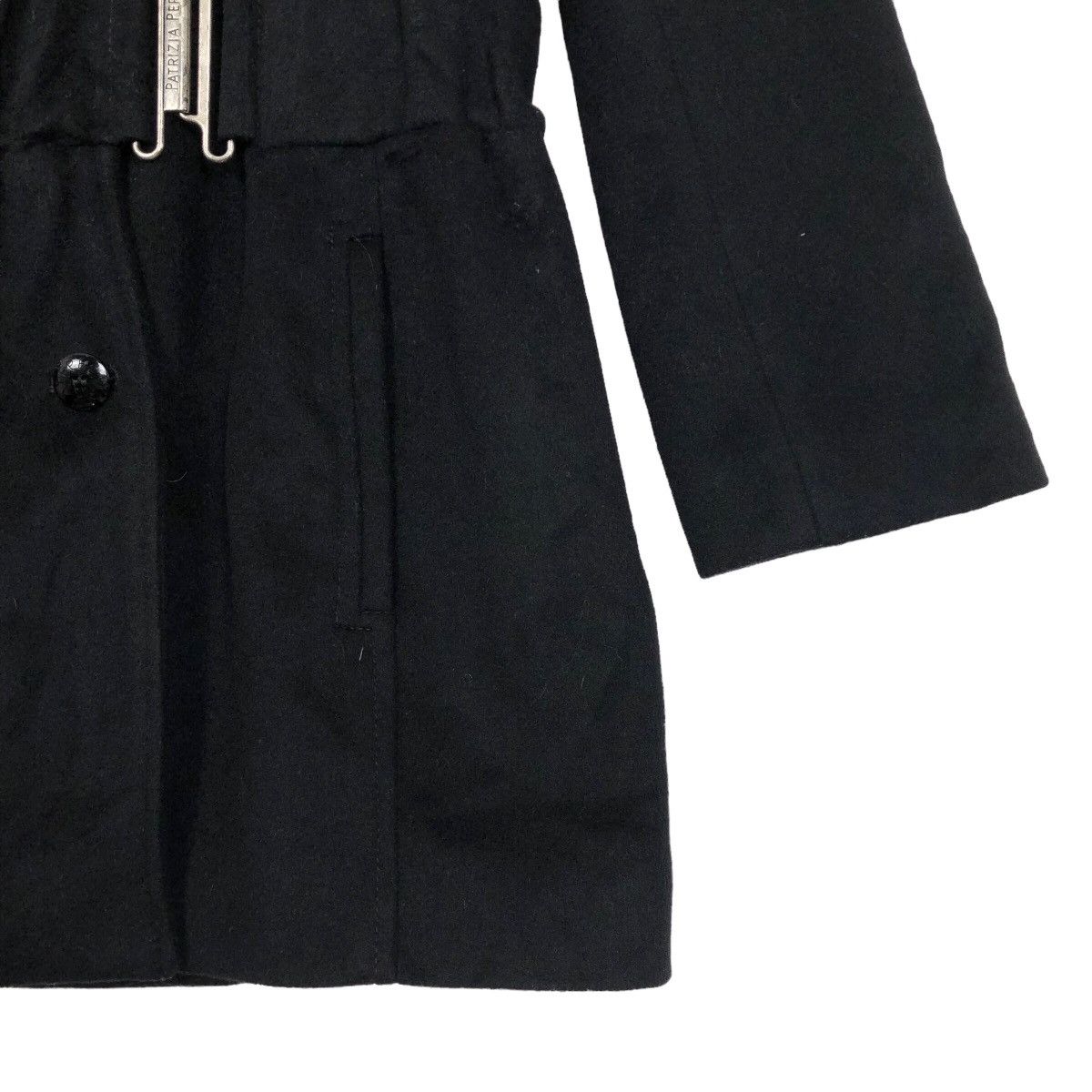 Firenze Patrizia Pepe Firenze Asymmetrical Wool Coat Shawl Collar Size S / US 4 / IT 40 - 6 Thumbnail