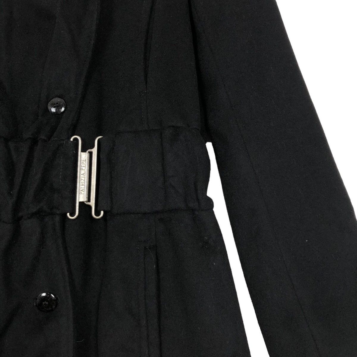Firenze Patrizia Pepe Firenze Asymmetrical Wool Coat Shawl Collar Size S / US 4 / IT 40 - 11 Thumbnail