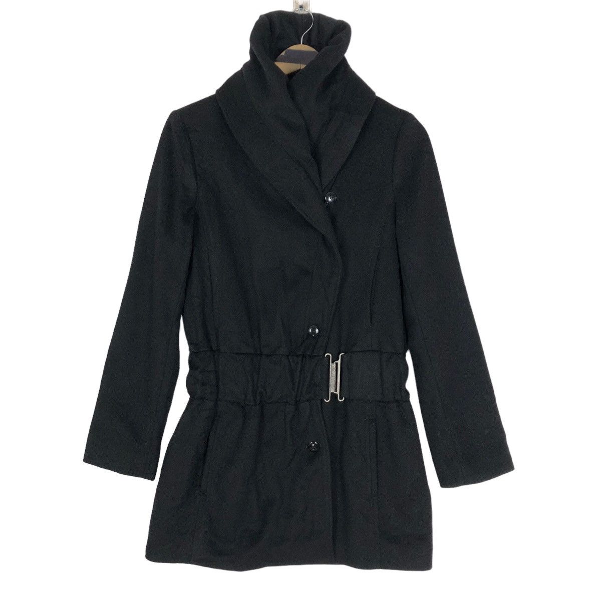 Firenze Patrizia Pepe Firenze Asymmetrical Wool Coat Shawl Collar Size S / US 4 / IT 40 - 9 Thumbnail