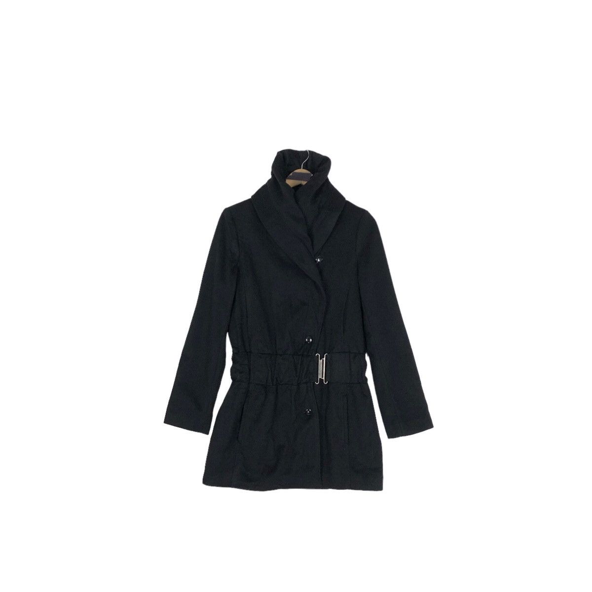 Firenze Patrizia Pepe Firenze Asymmetrical Wool Coat Shawl Collar Size S / US 4 / IT 40 - 14 Thumbnail
