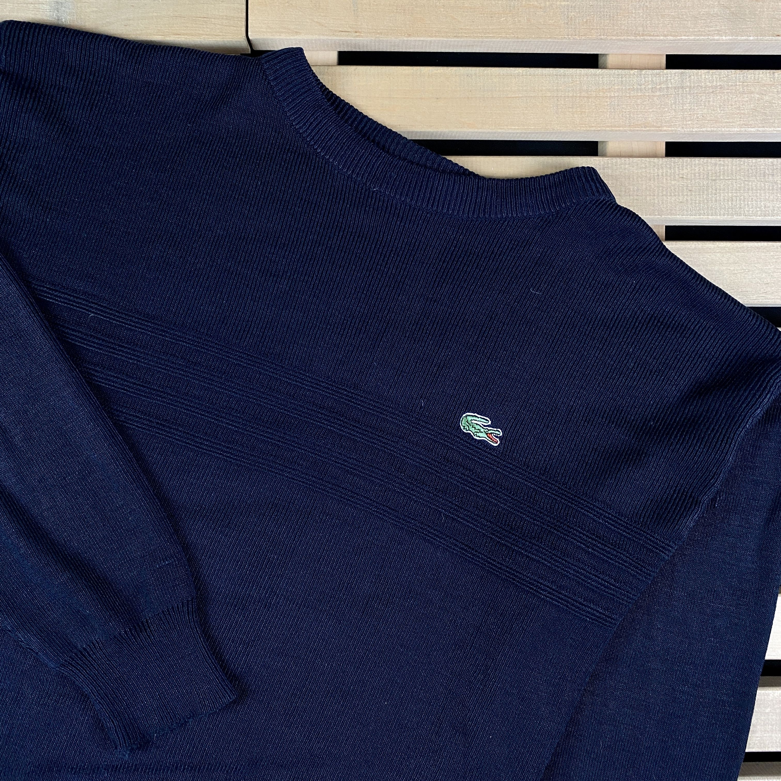 Lacoste × Vintage Mens Sweater Lacoste Vintage Size M Size US M / EU 48-50 / 2 - 2 Thumbnail