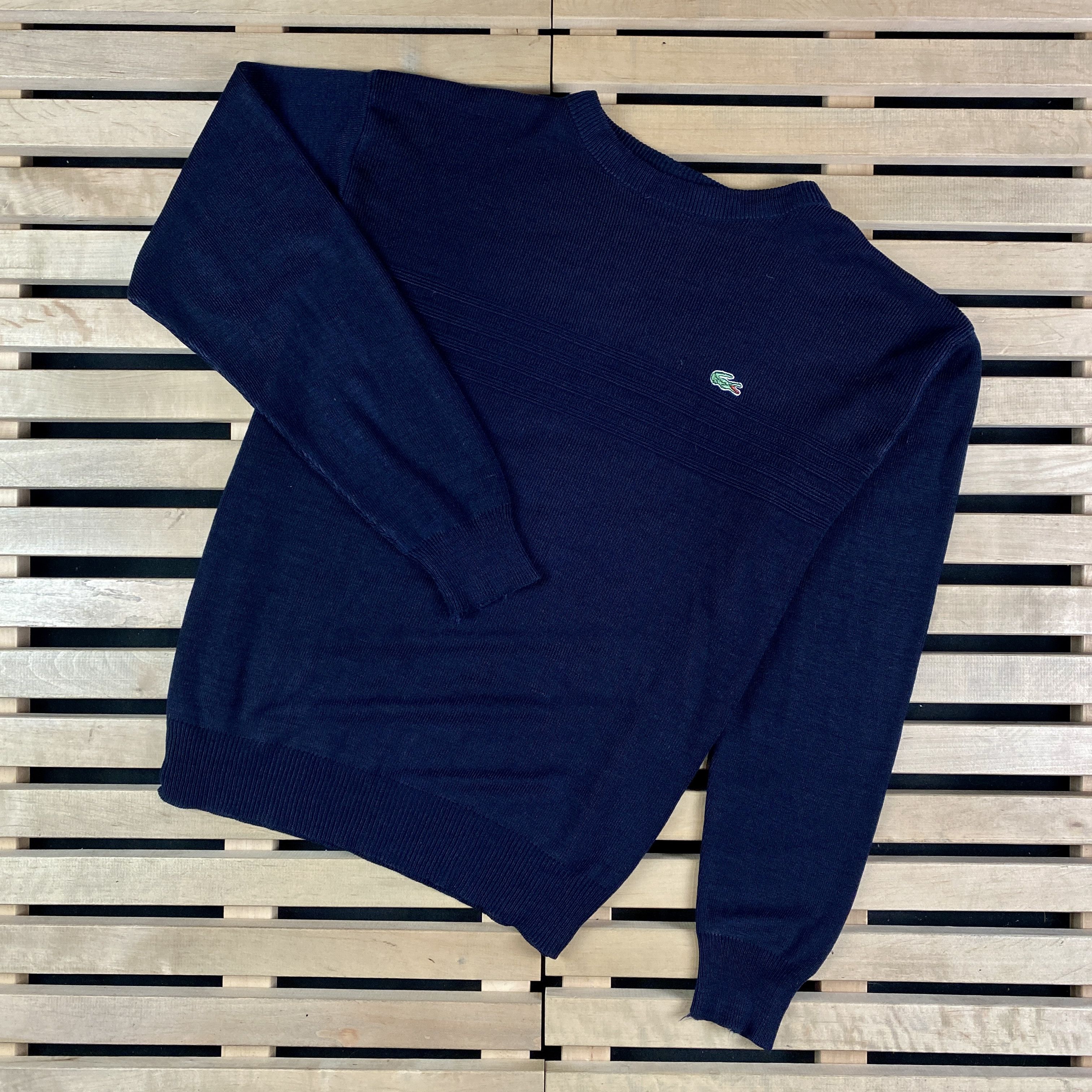 Lacoste × Vintage Mens Sweater Lacoste Vintage Size M Size US M / EU 48-50 / 2 - 1 Thumbnail